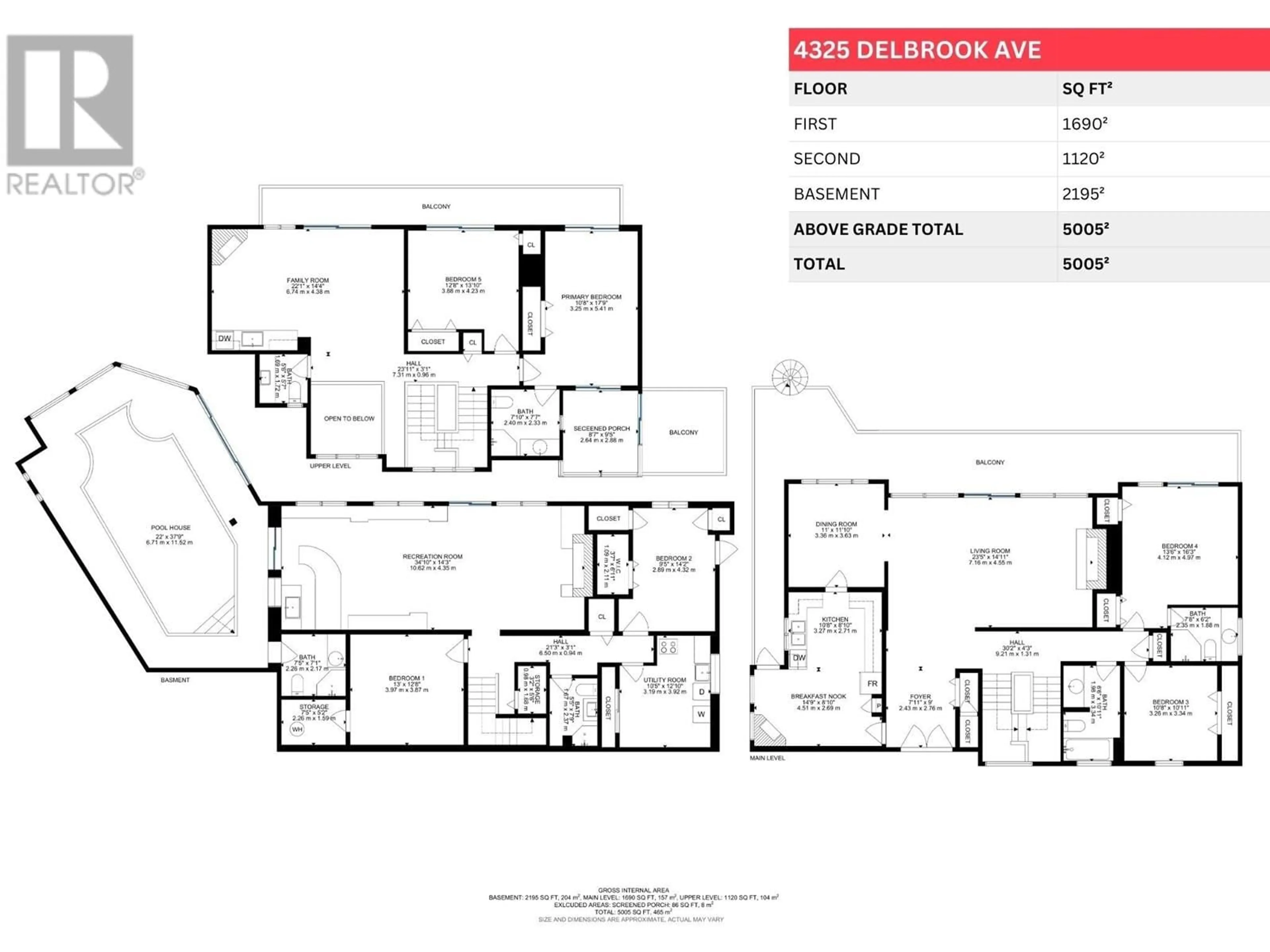 Floor plan for 4325 DELBROOK AVENUE, North Vancouver British Columbia V7N4A5