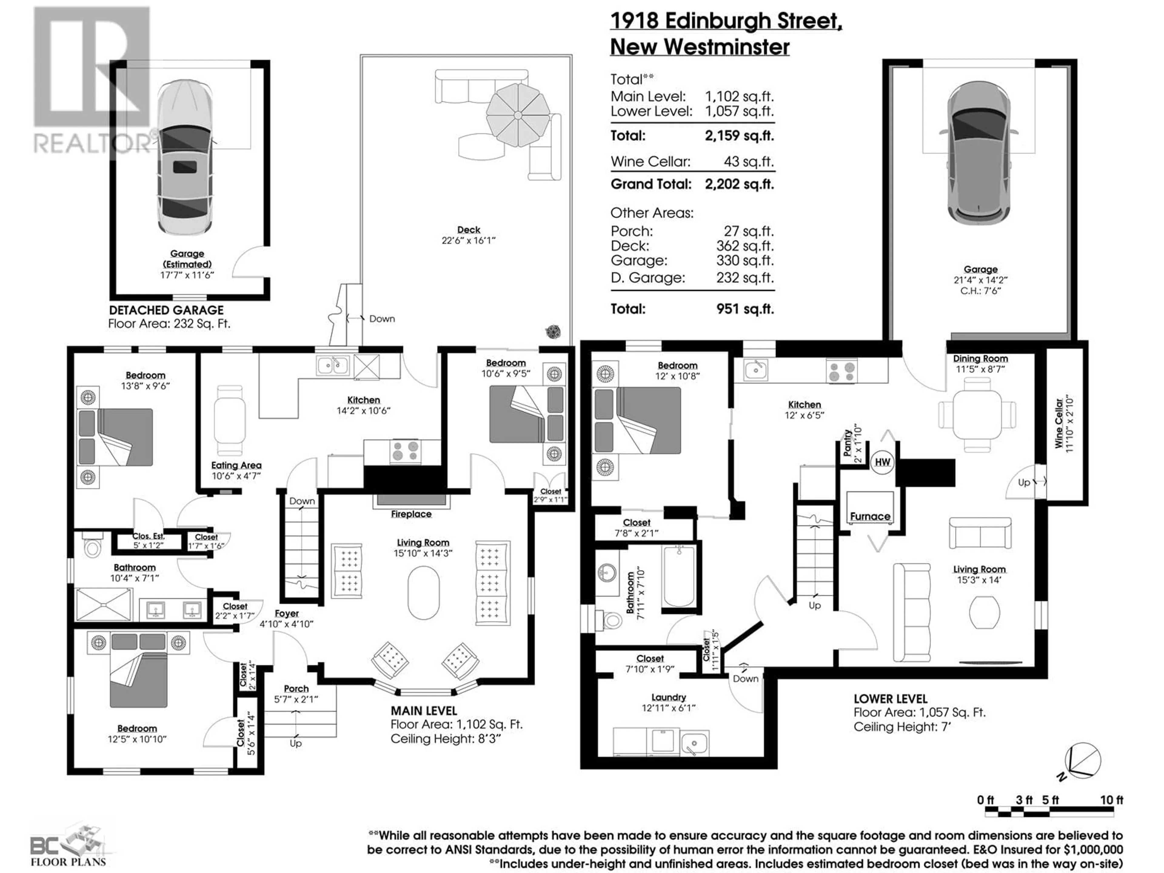 Floor plan for 1918 EDINBURGH STREET, New Westminster British Columbia V3M2X5
