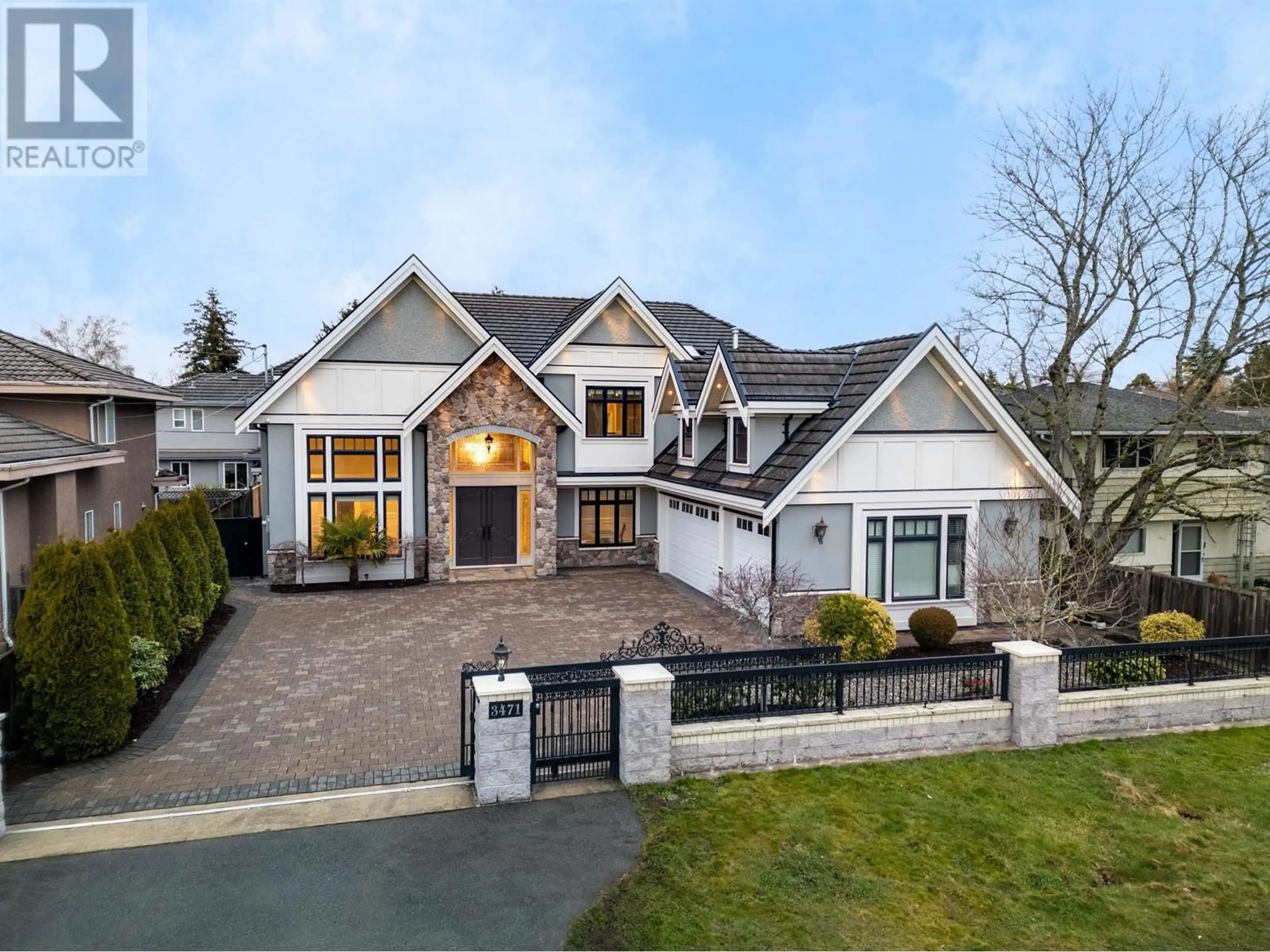 Home with brick exterior material, street for 3471 NEWMORE AVENUE, Richmond British Columbia V7C1M5