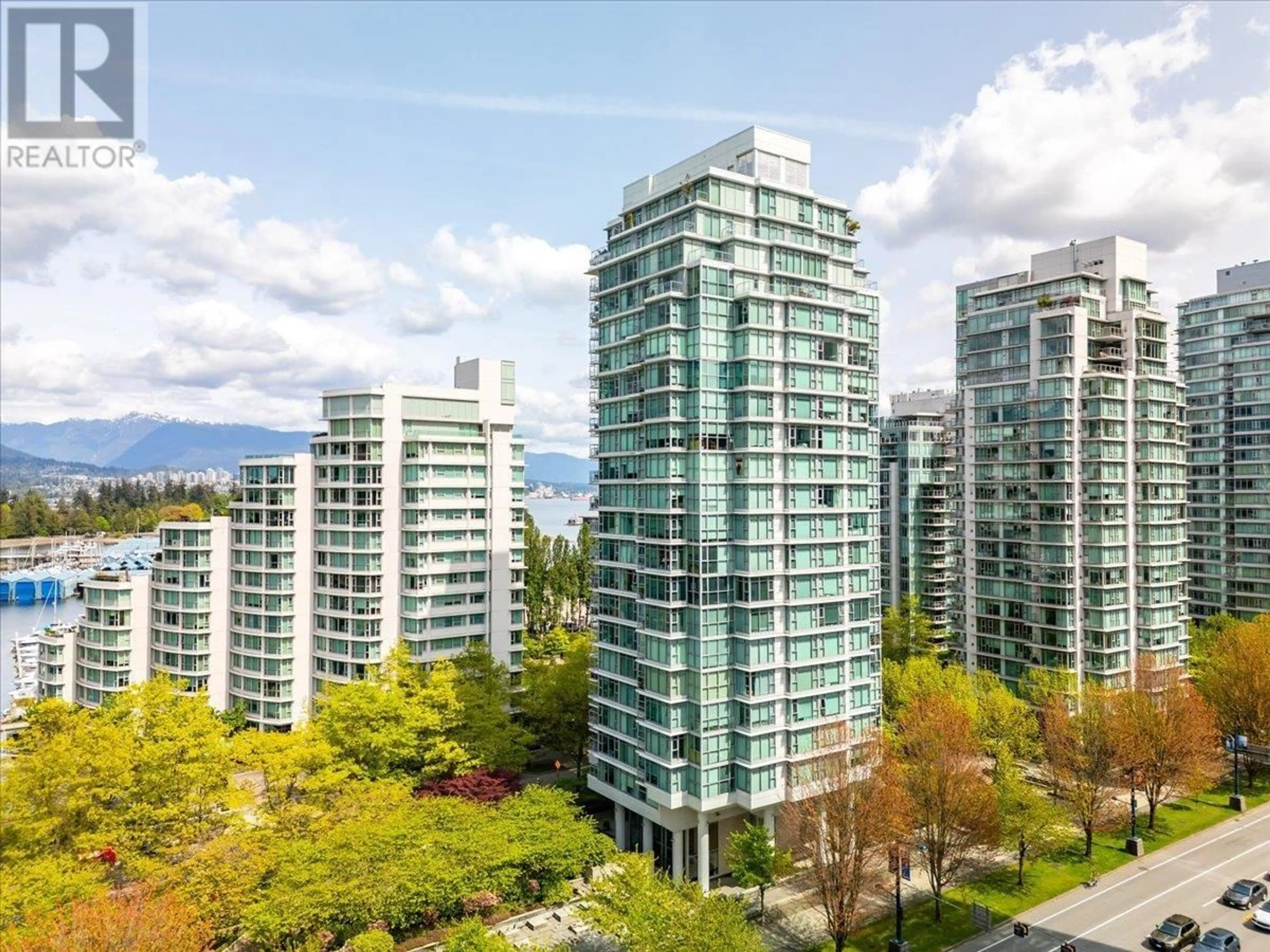 A pic from outside/outdoor area/front of a property/back of a property/a pic from drone, city buildings view from balcony for 1101 - 1710 BAYSHORE DRIVE, Vancouver British Columbia V6G3G4