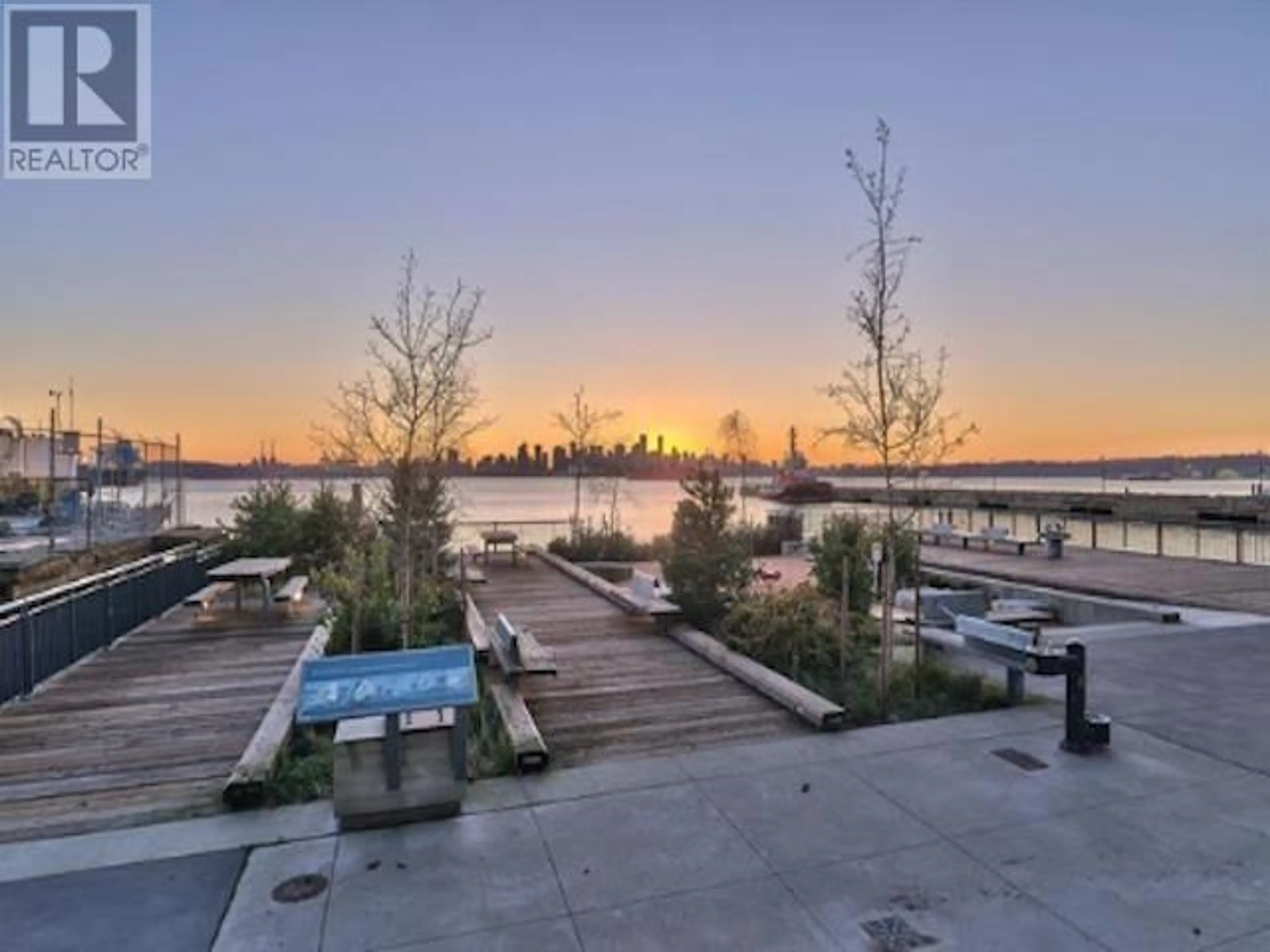 Patio, water/lake/river/ocean view for 806 - 199 VICTORY SHIP WAY, North Vancouver British Columbia V7L0E2