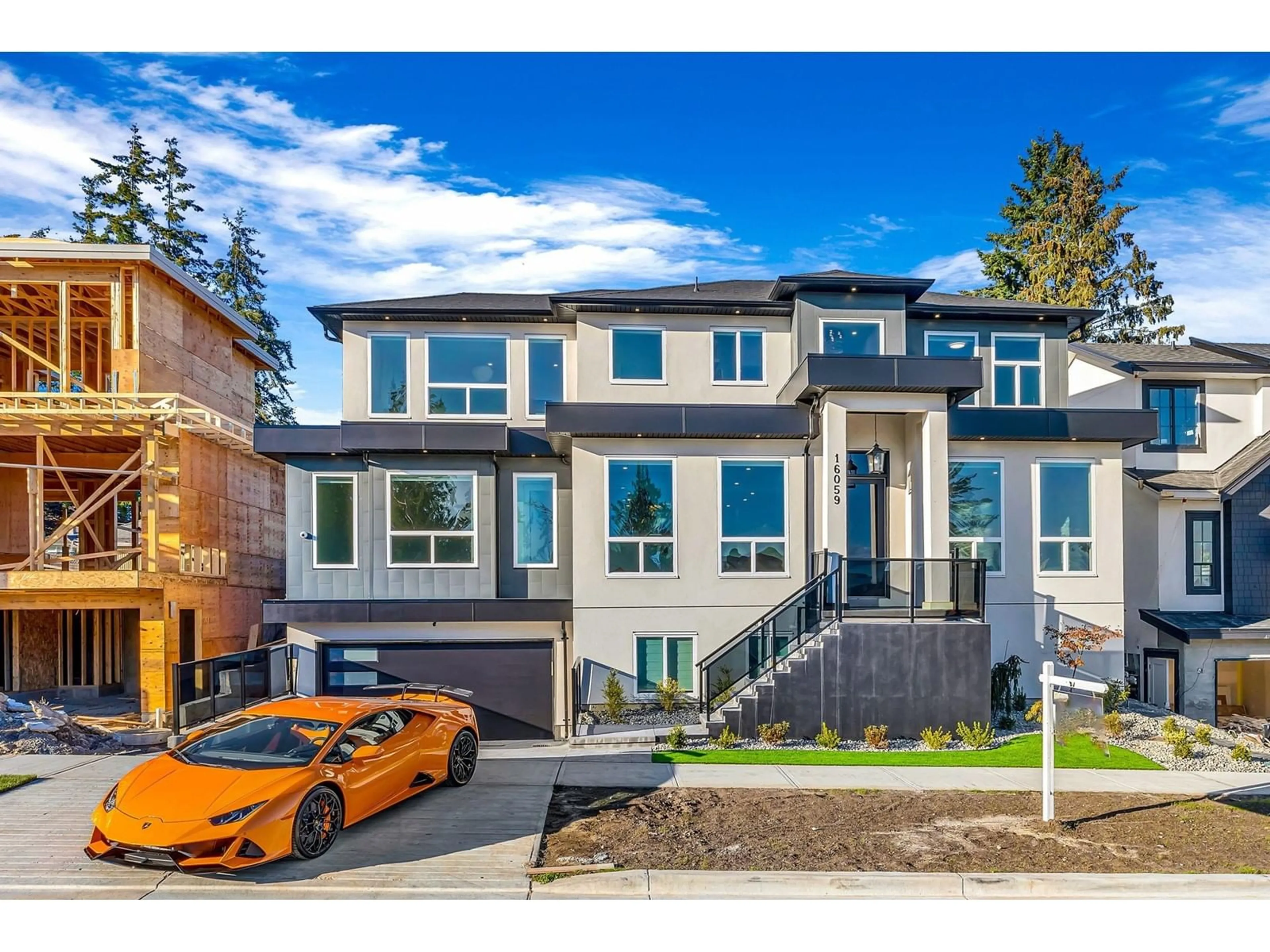 Home with brick exterior material, street for 16059 9A, Surrey British Columbia V4A4W5