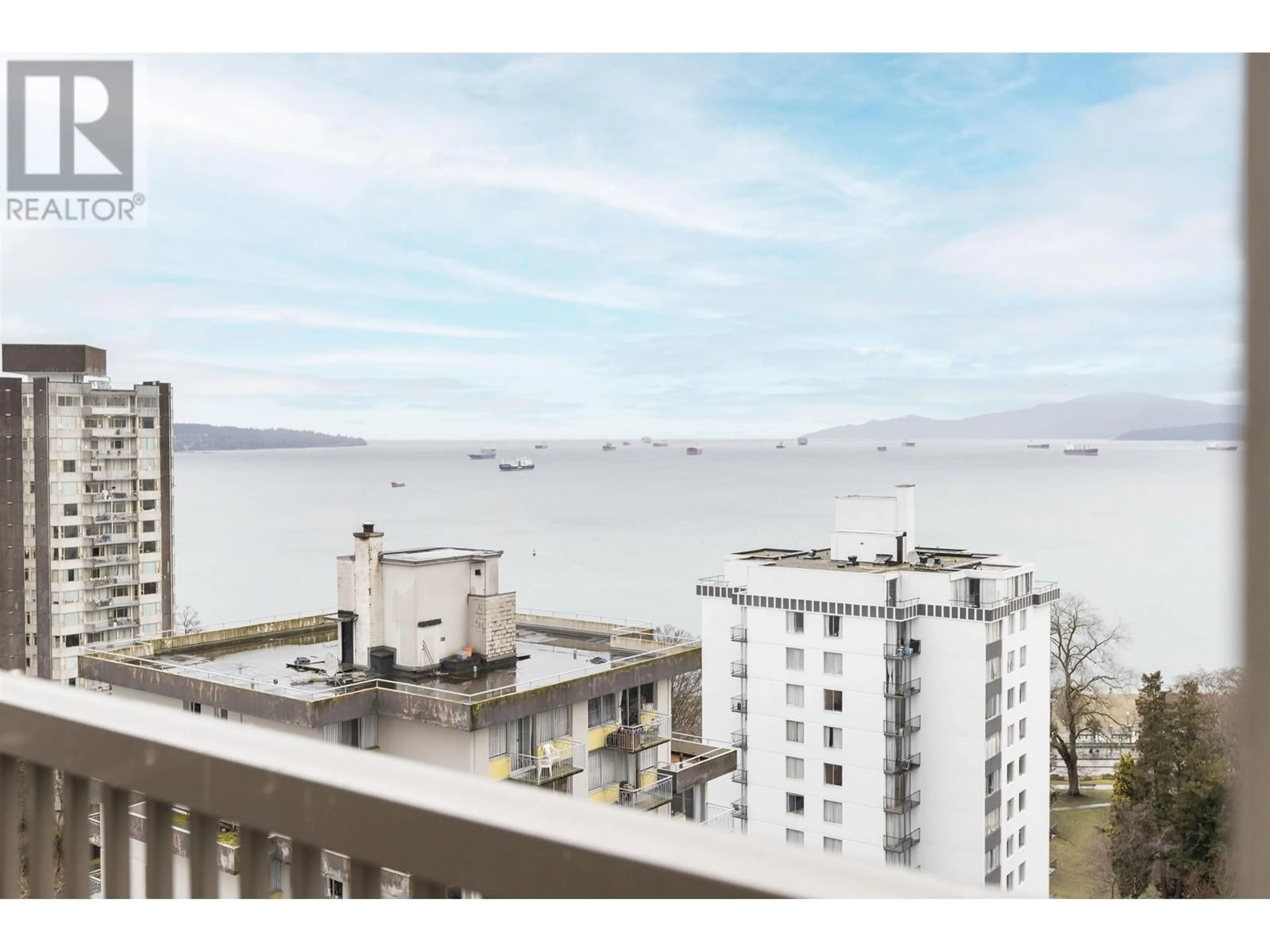 Balcony in the apartment, water/lake/river/ocean view for 1701 - 1251 CARDERO STREET, Downtown British Columbia V6G2H9