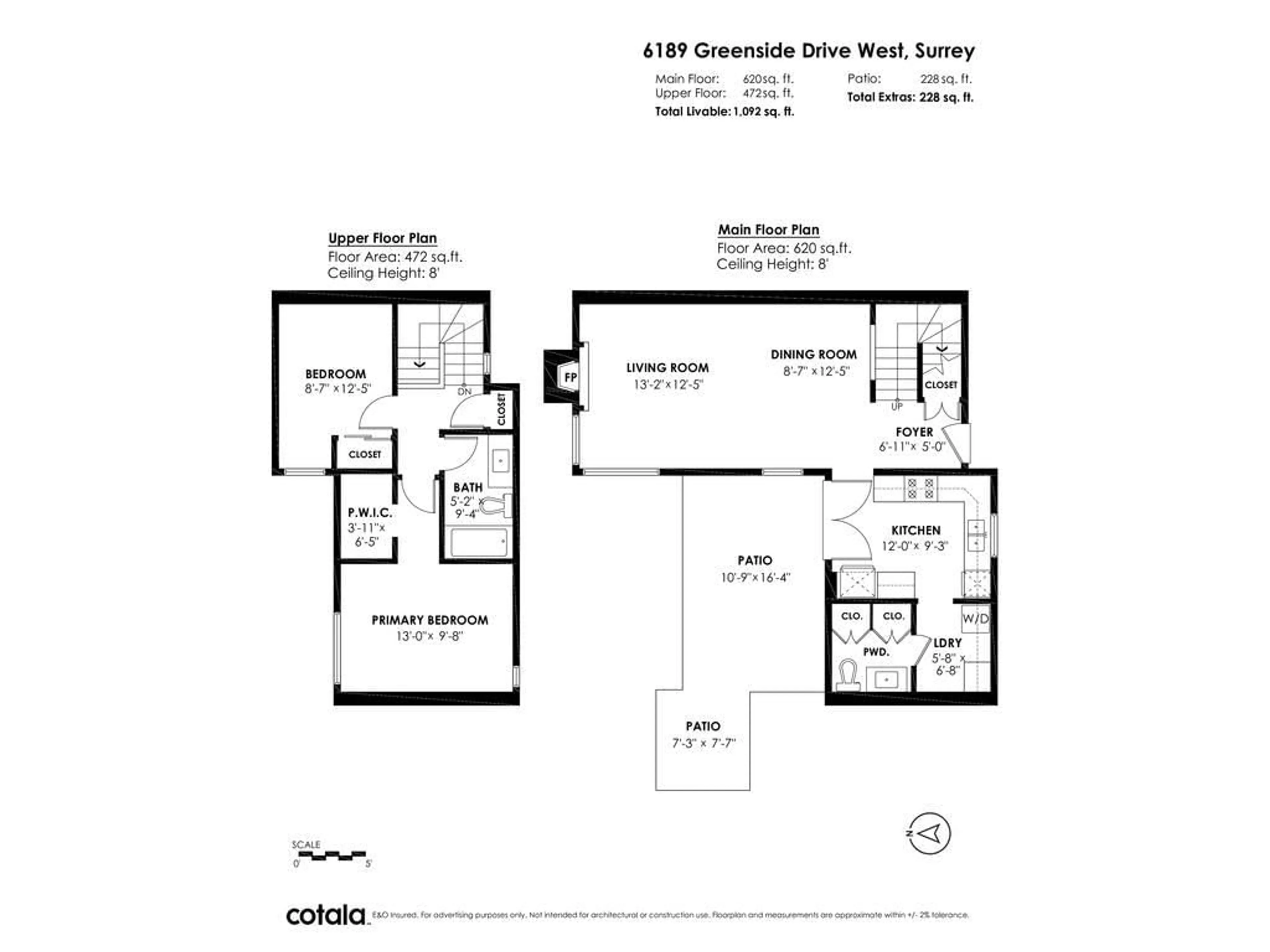 Floor plan for 6189 GREENSIDE WEST, Surrey British Columbia V3S5M8