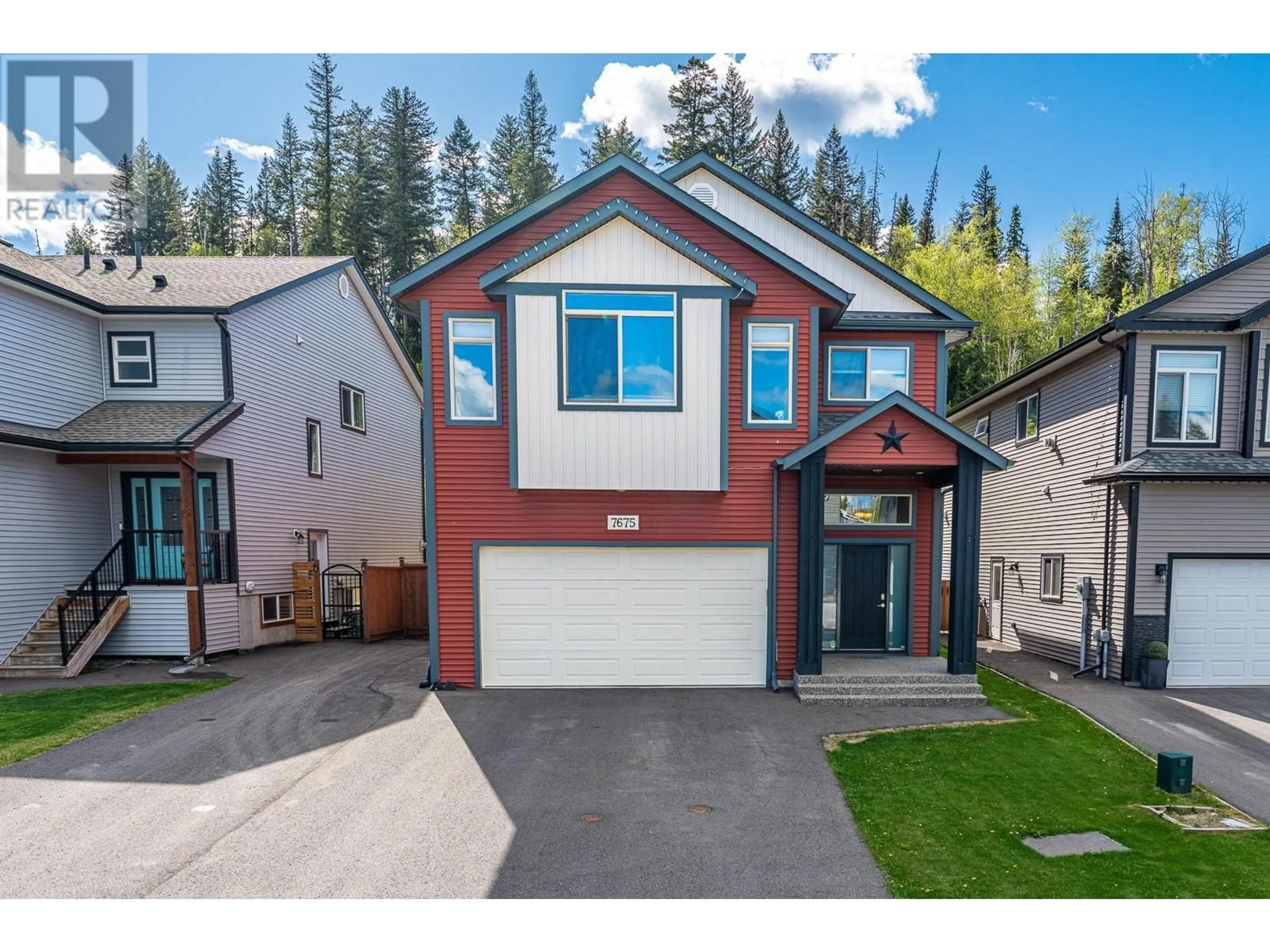 Home with vinyl exterior material, street for 7675 STILLWATER CRESCENT, Prince George British Columbia V2N0C2