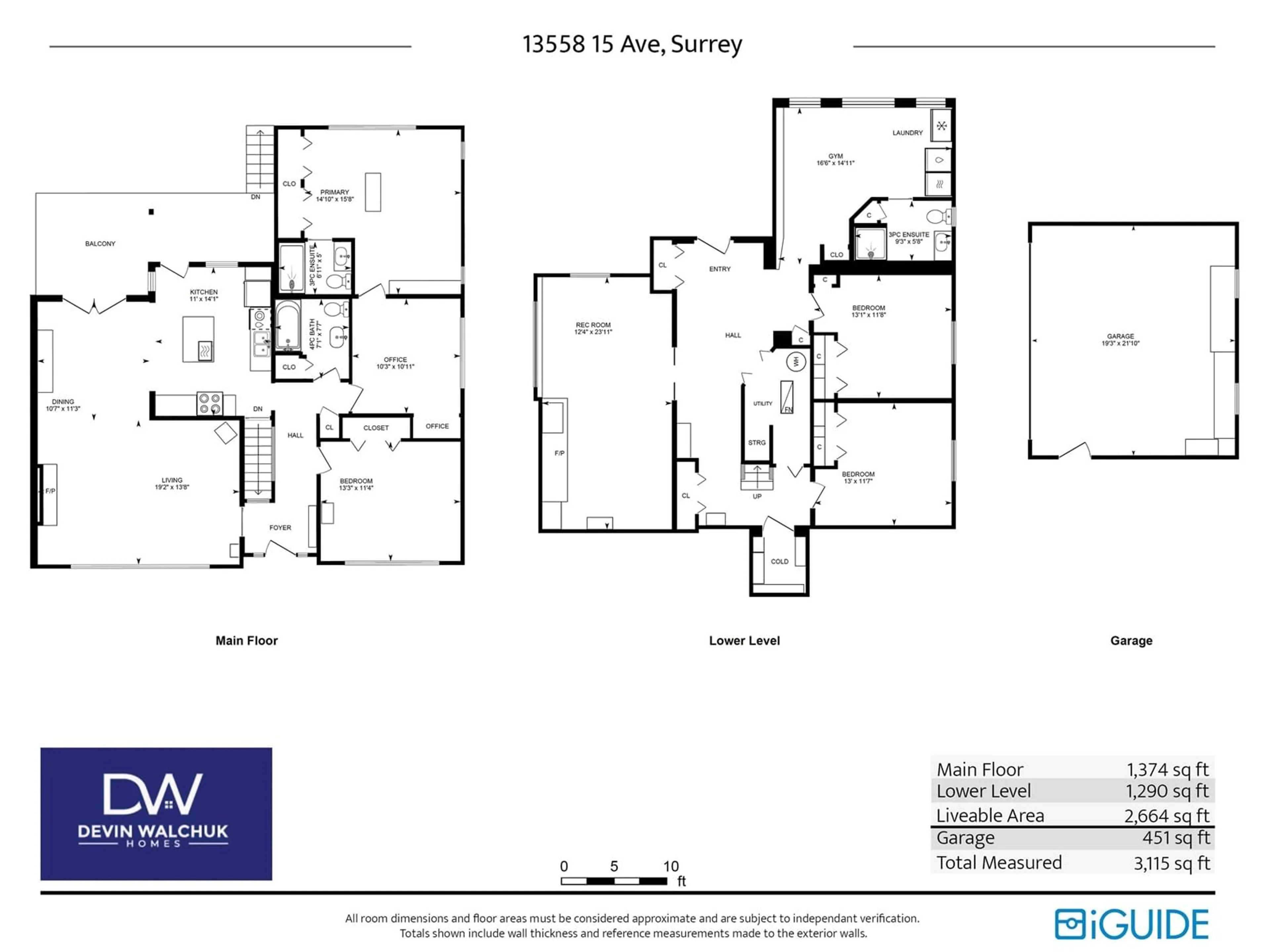 Floor plan for 13558 15, Surrey British Columbia V4A1L2