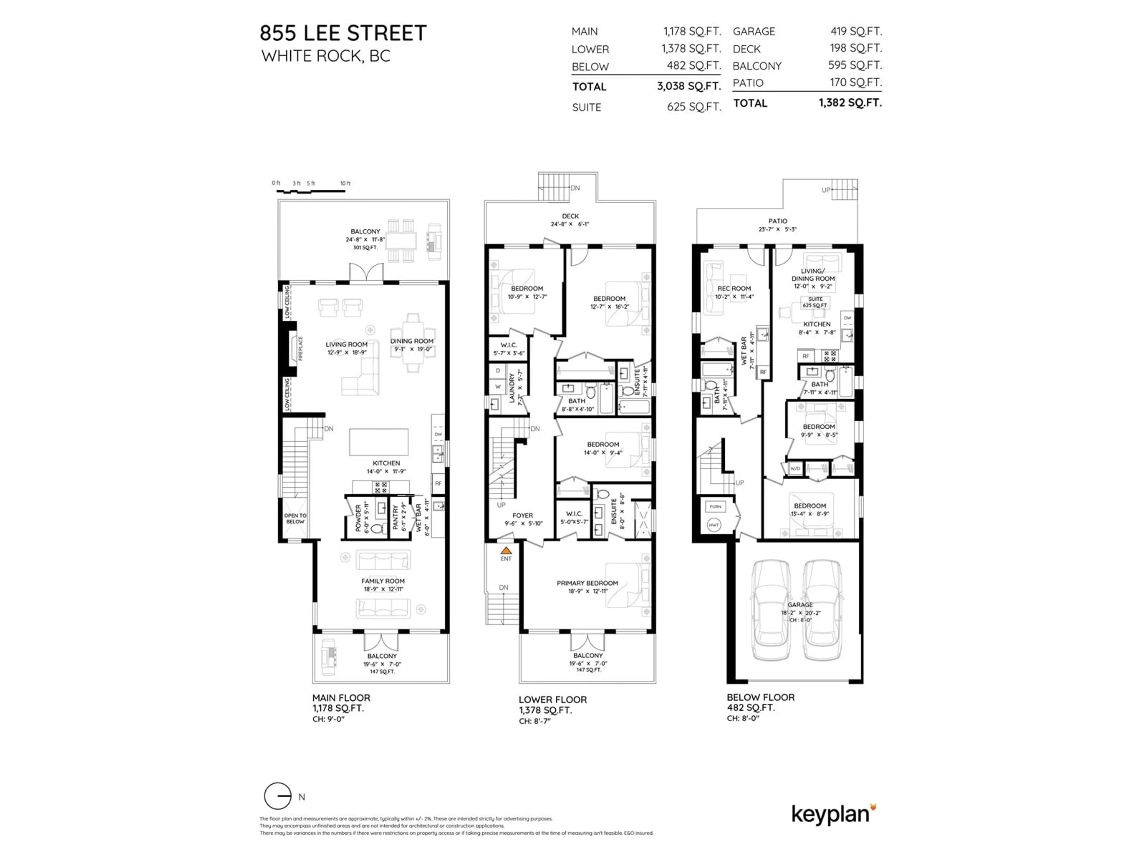 Floor plan for 855 LEE, White Rock British Columbia V4B4N7