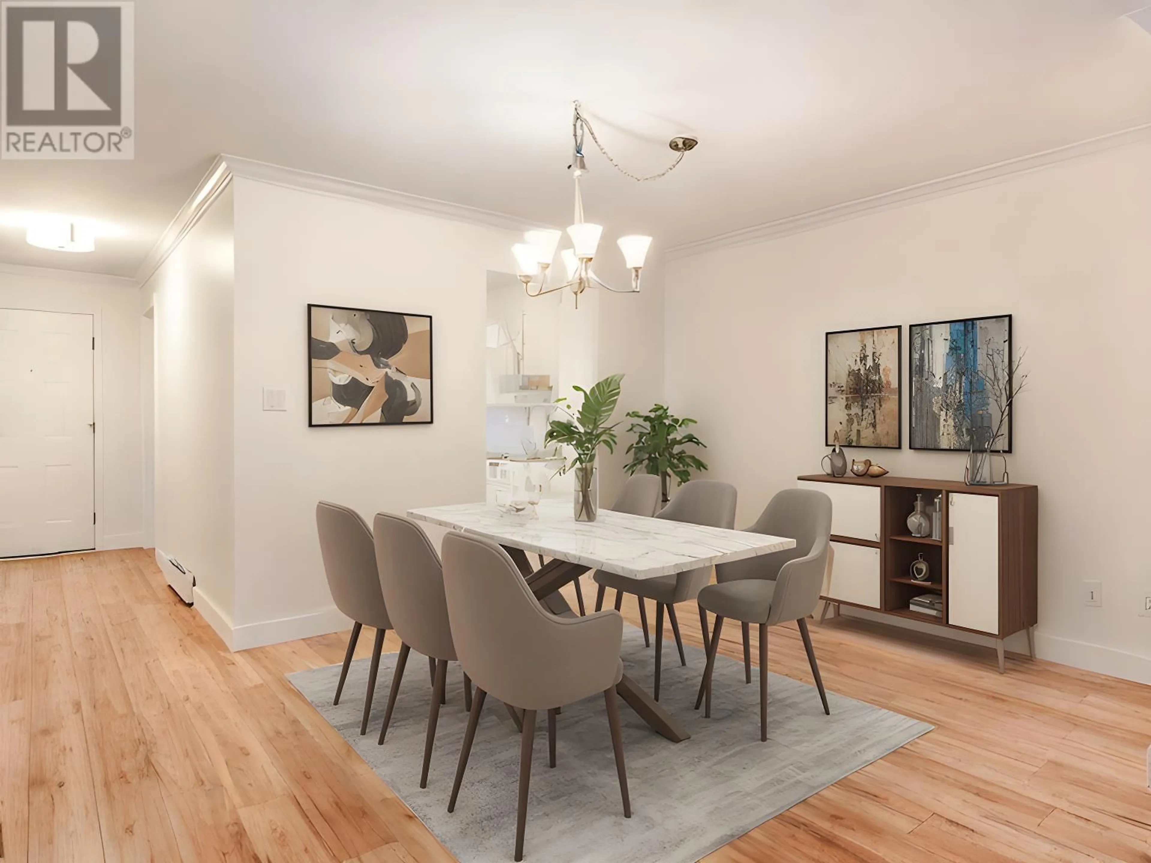 Dining room, wood/laminate floor for 114 - 4885 53 STREET, Delta British Columbia V4K2Z3