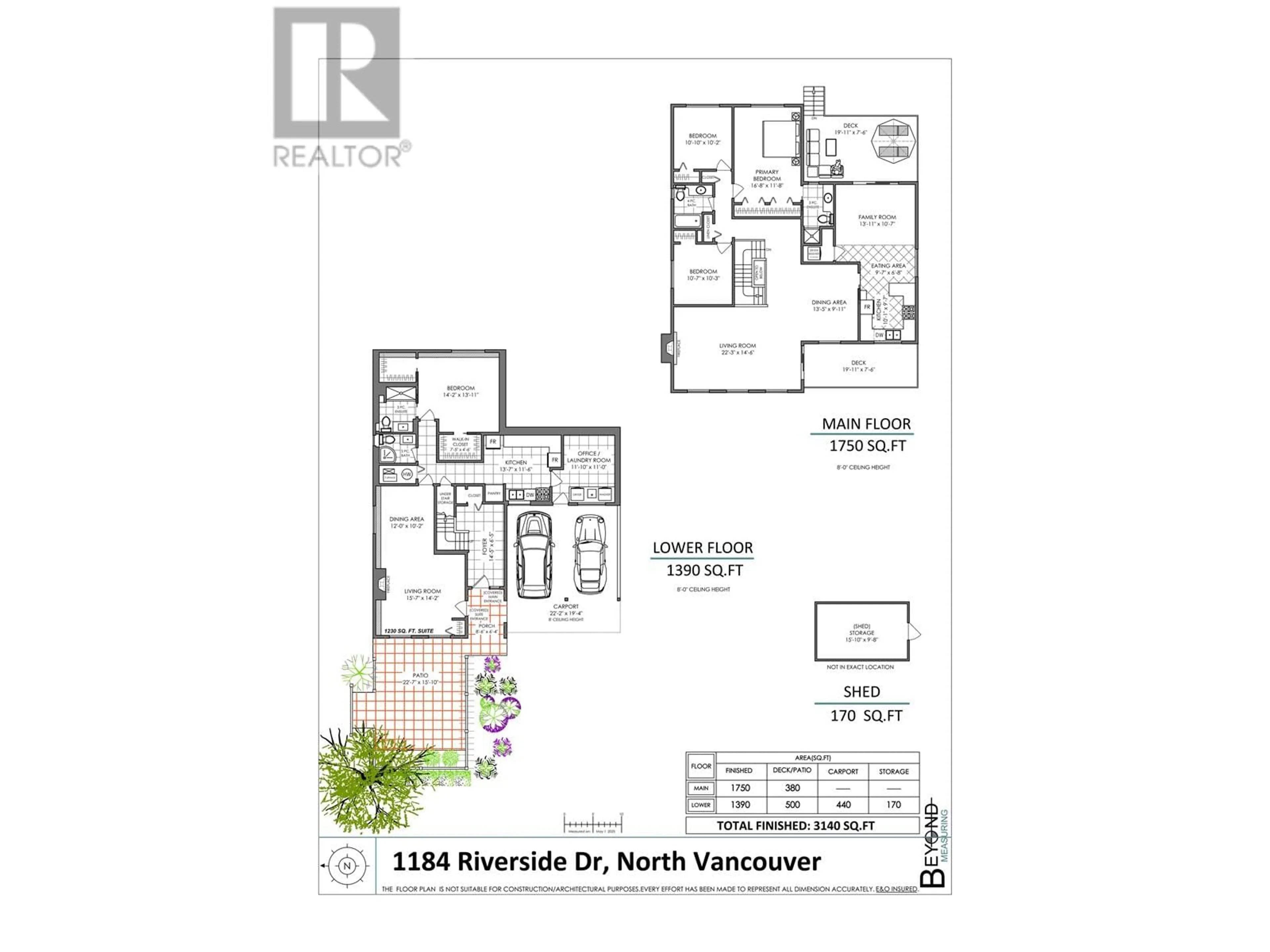 Floor plan for 1184 RIVERSIDE DRIVE, North Vancouver British Columbia V7H1V5
