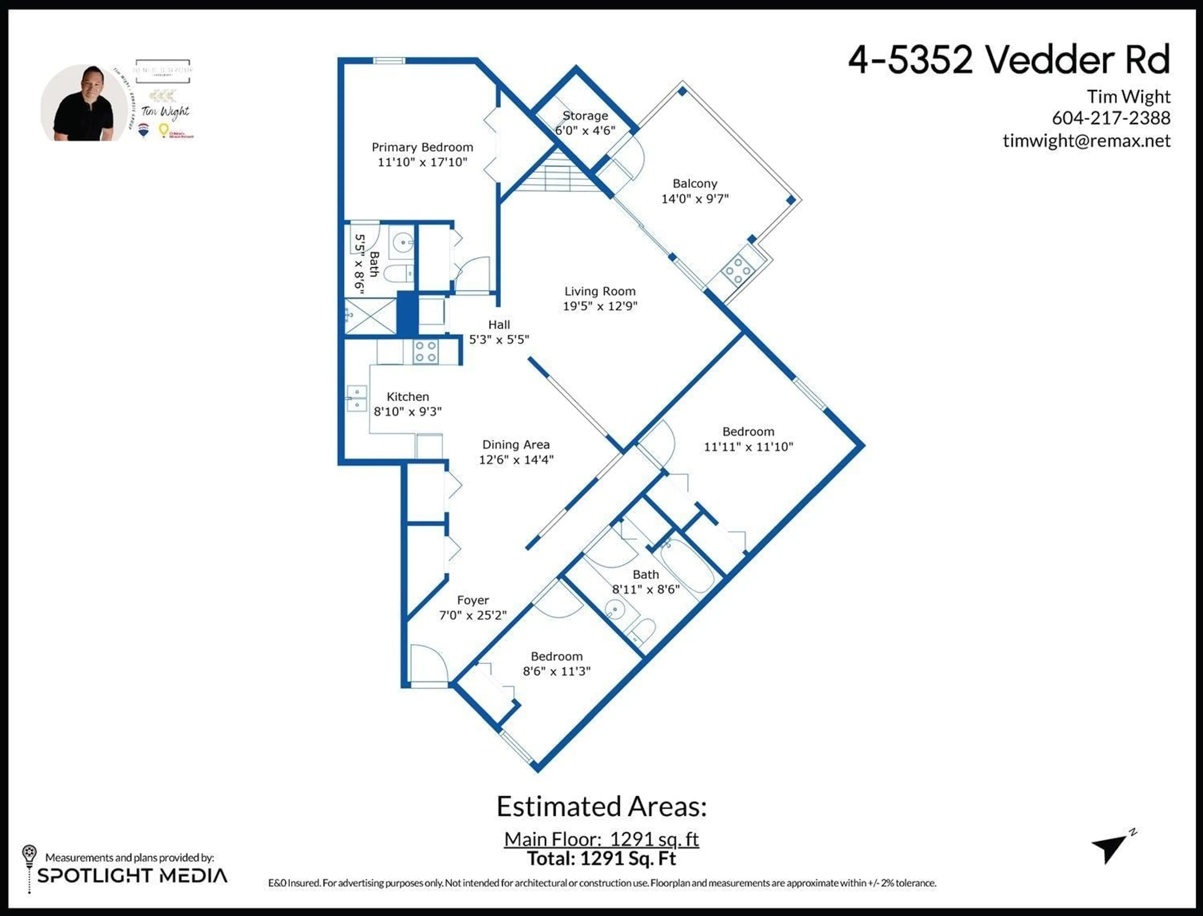 Floor plan for 4 - 5352 VEDDER ROAD, Chilliwack British Columbia V2R3S7