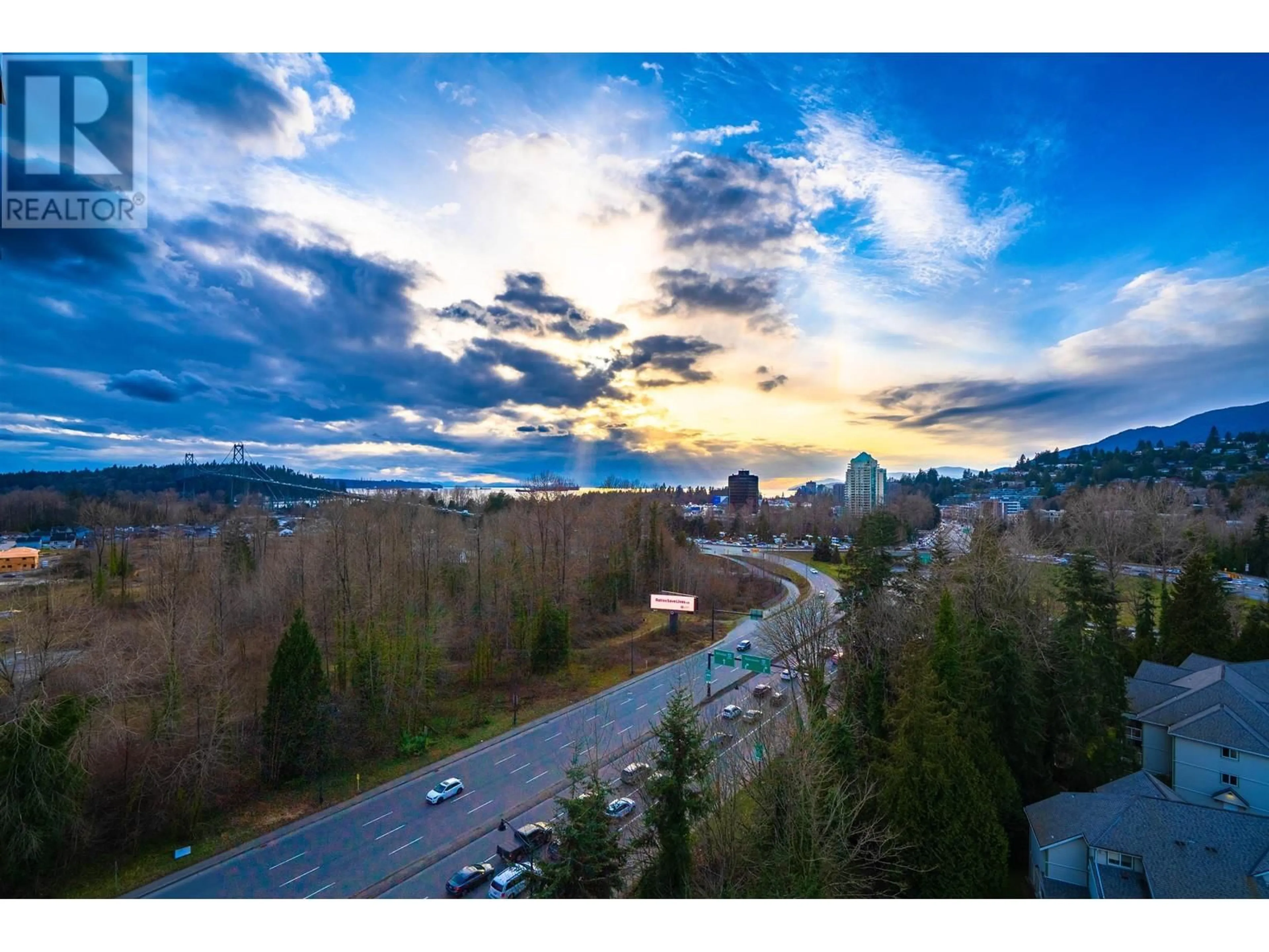 A pic from outside/outdoor area/front of a property/back of a property/a pic from drone, mountain view for 1107 - 200 KLAHANIE COURT, West Vancouver British Columbia V7P0E4