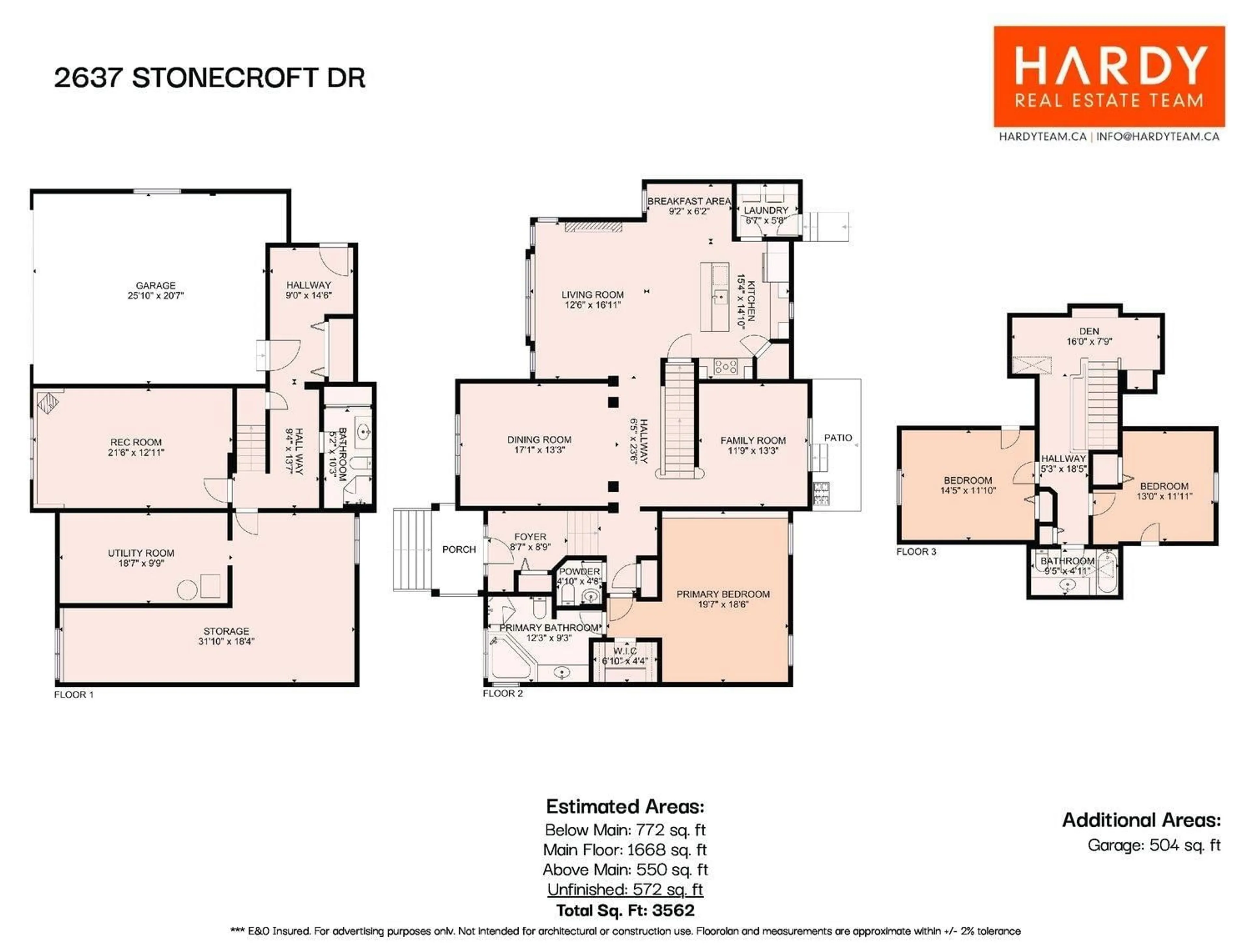 Floor plan for 2637 STONECROFT, Abbotsford British Columbia V3G1K8