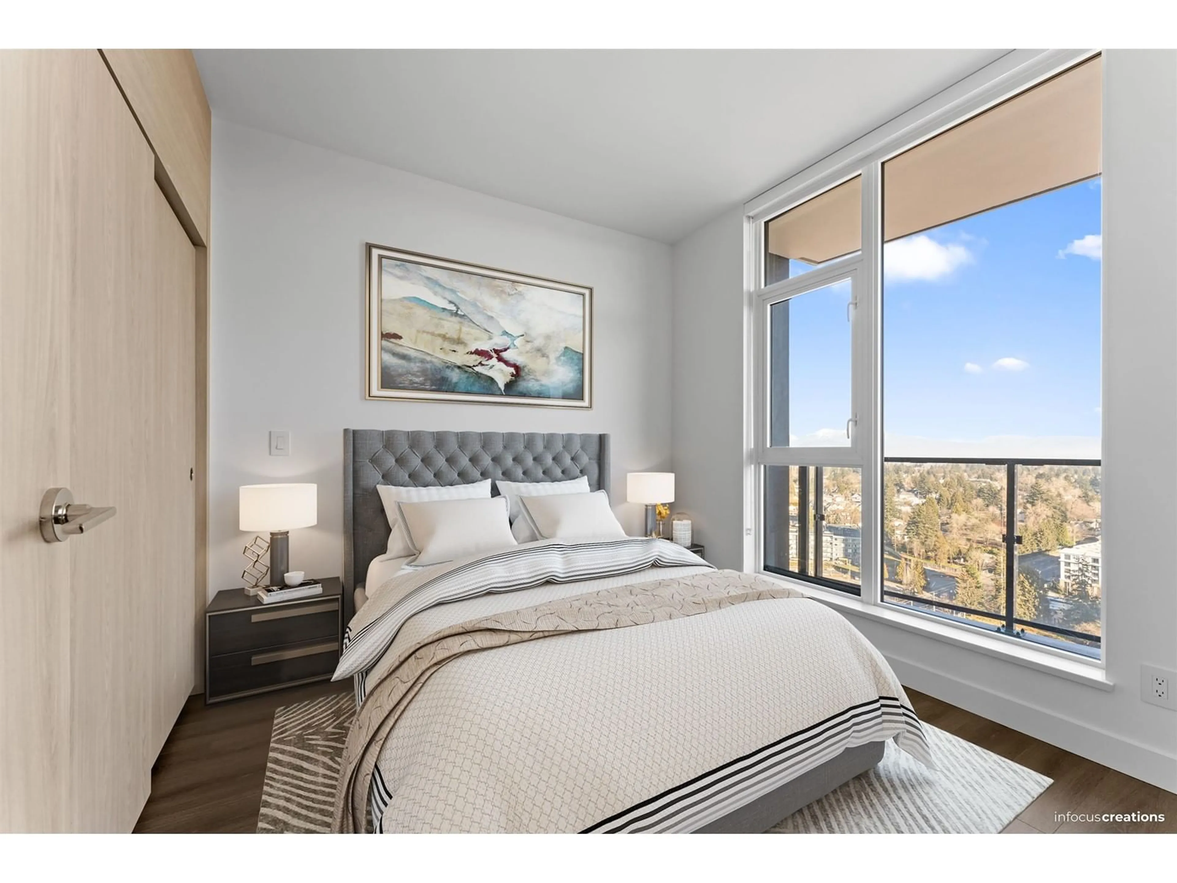 Bedroom with bed, unknown for 2503 - 10750 135A, Surrey British Columbia V3T0V4