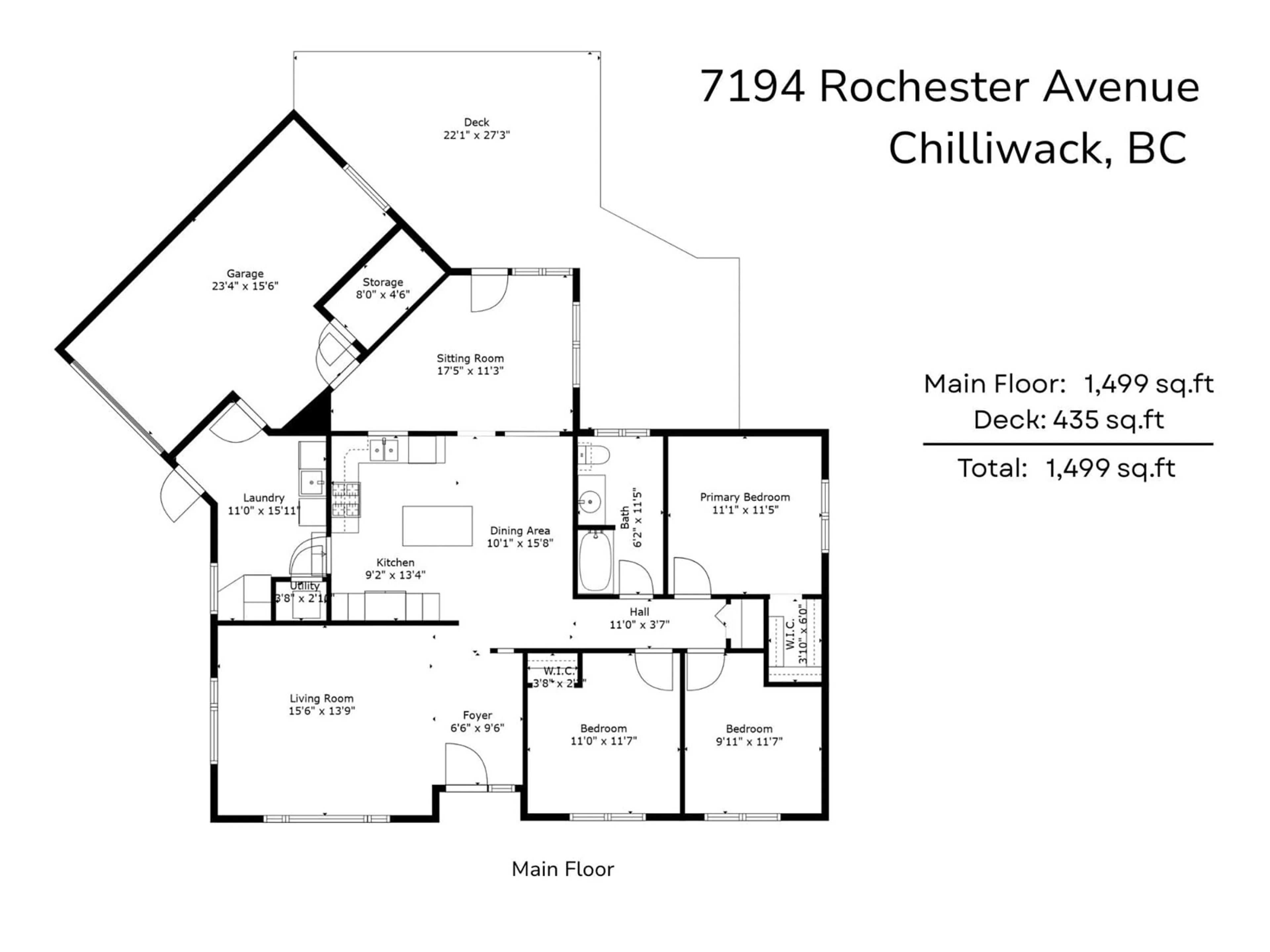 Floor plan for 7194 ROCHESTER AVENUE, Chilliwack British Columbia V2R2P3