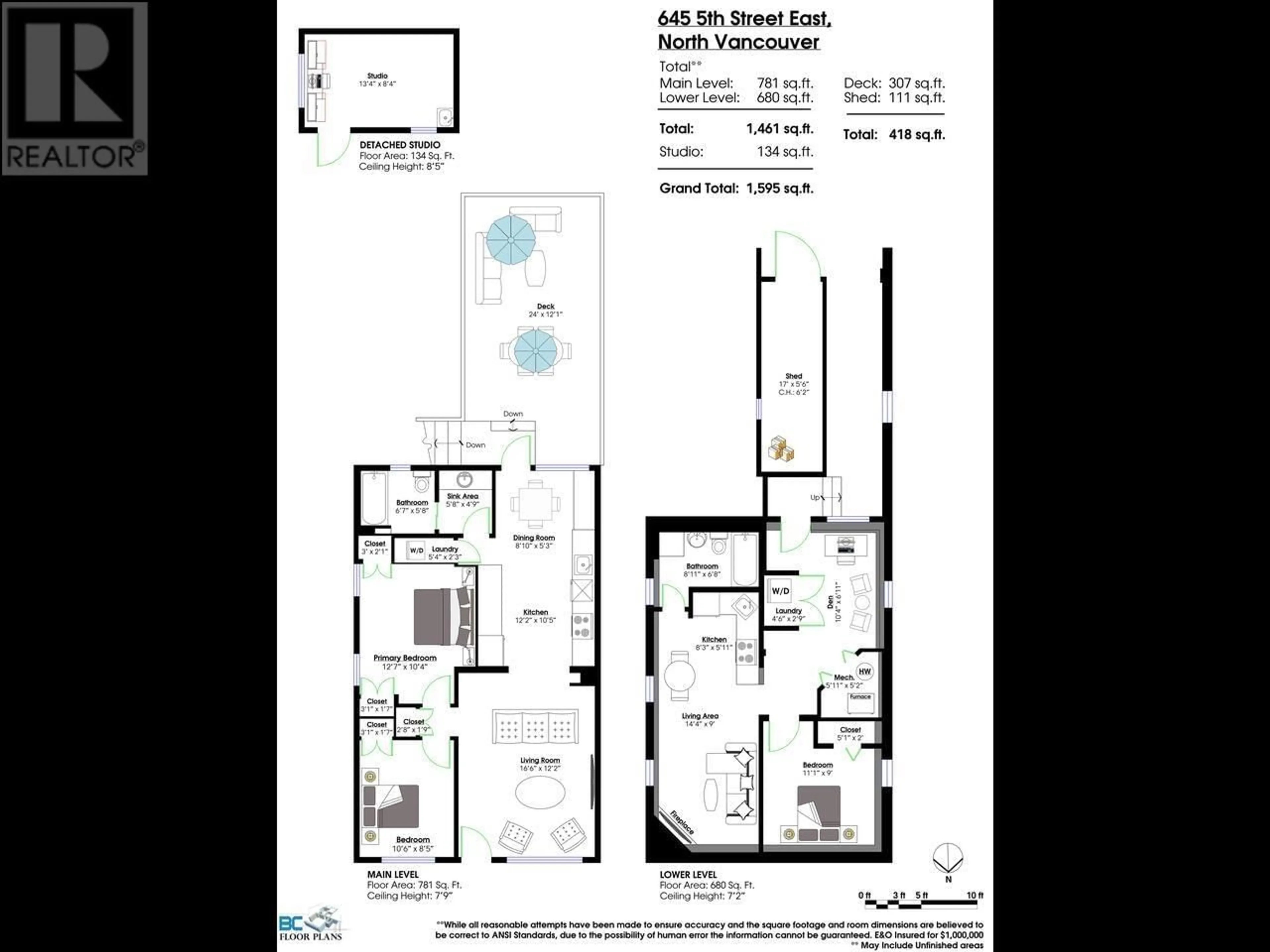 Floor plan for 645 5TH STREET, North Vancouver British Columbia V7L1M6