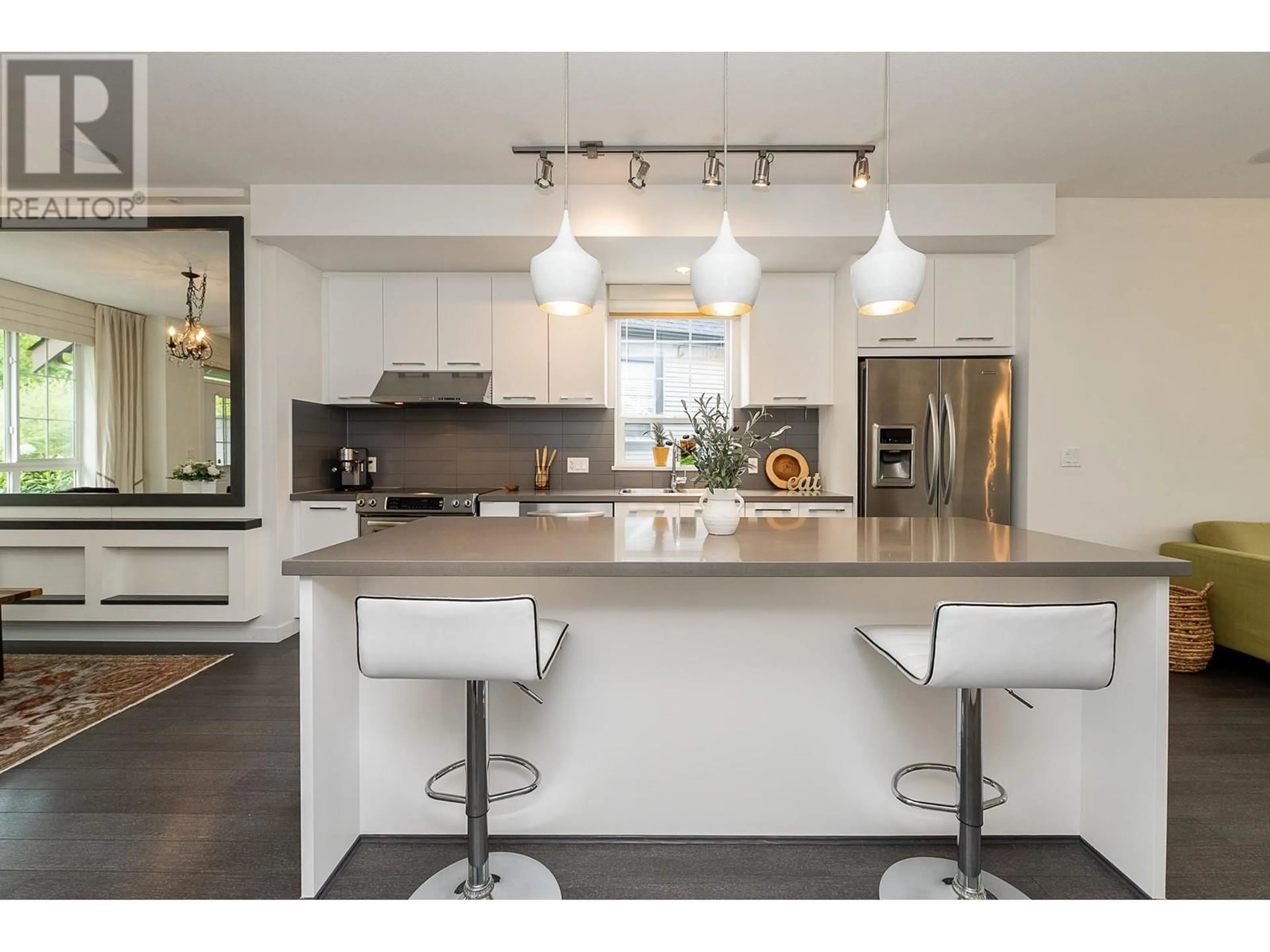 Open concept kitchen, wood/laminate floor for 4 - 1338 HAMES CRESCENT, Coquitlam British Columbia V3E0J2