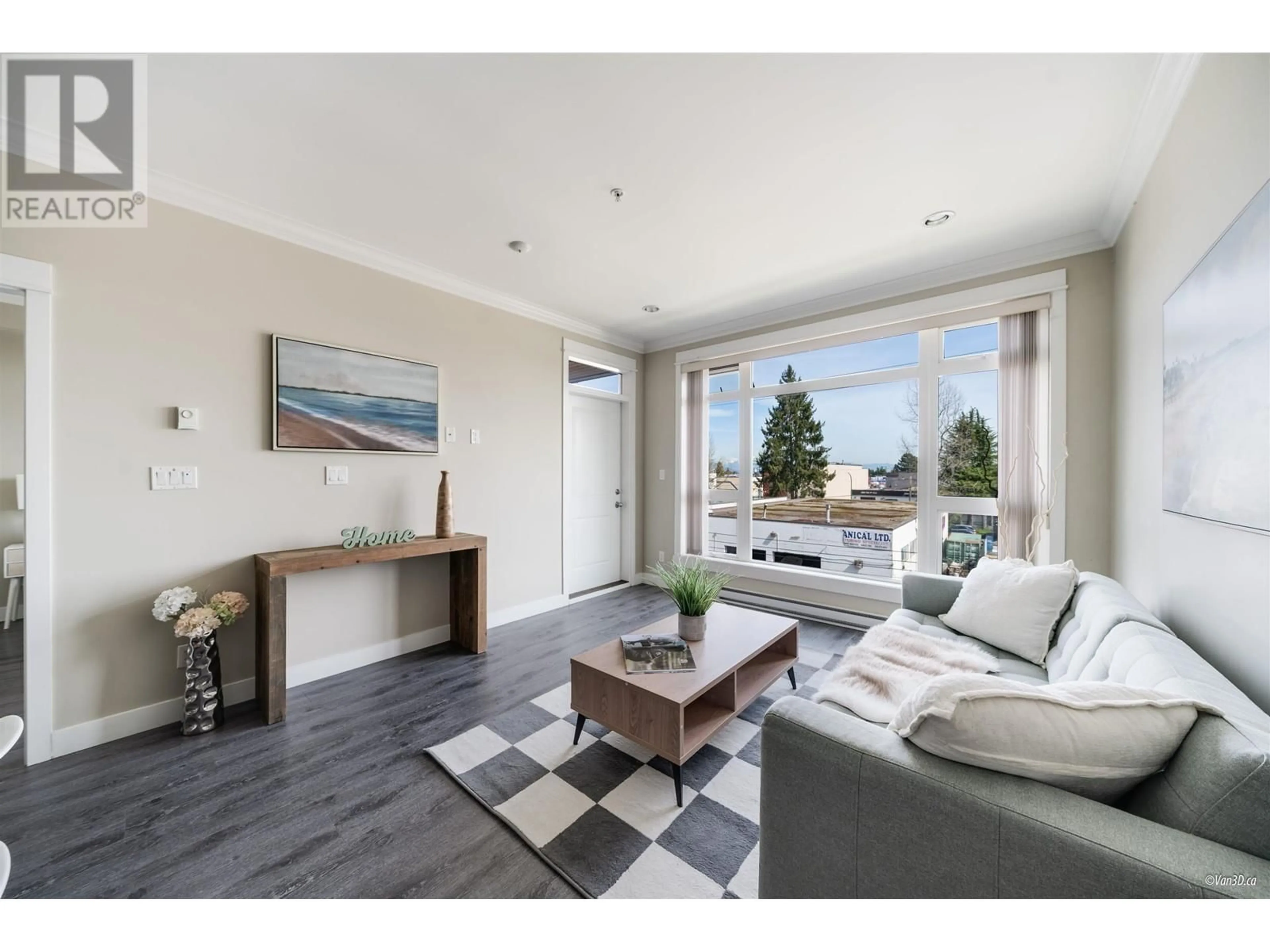 Living room with furniture, unknown for 312 - 6888 ROYAL OAK AVENUE, Burnaby British Columbia V5J4J2