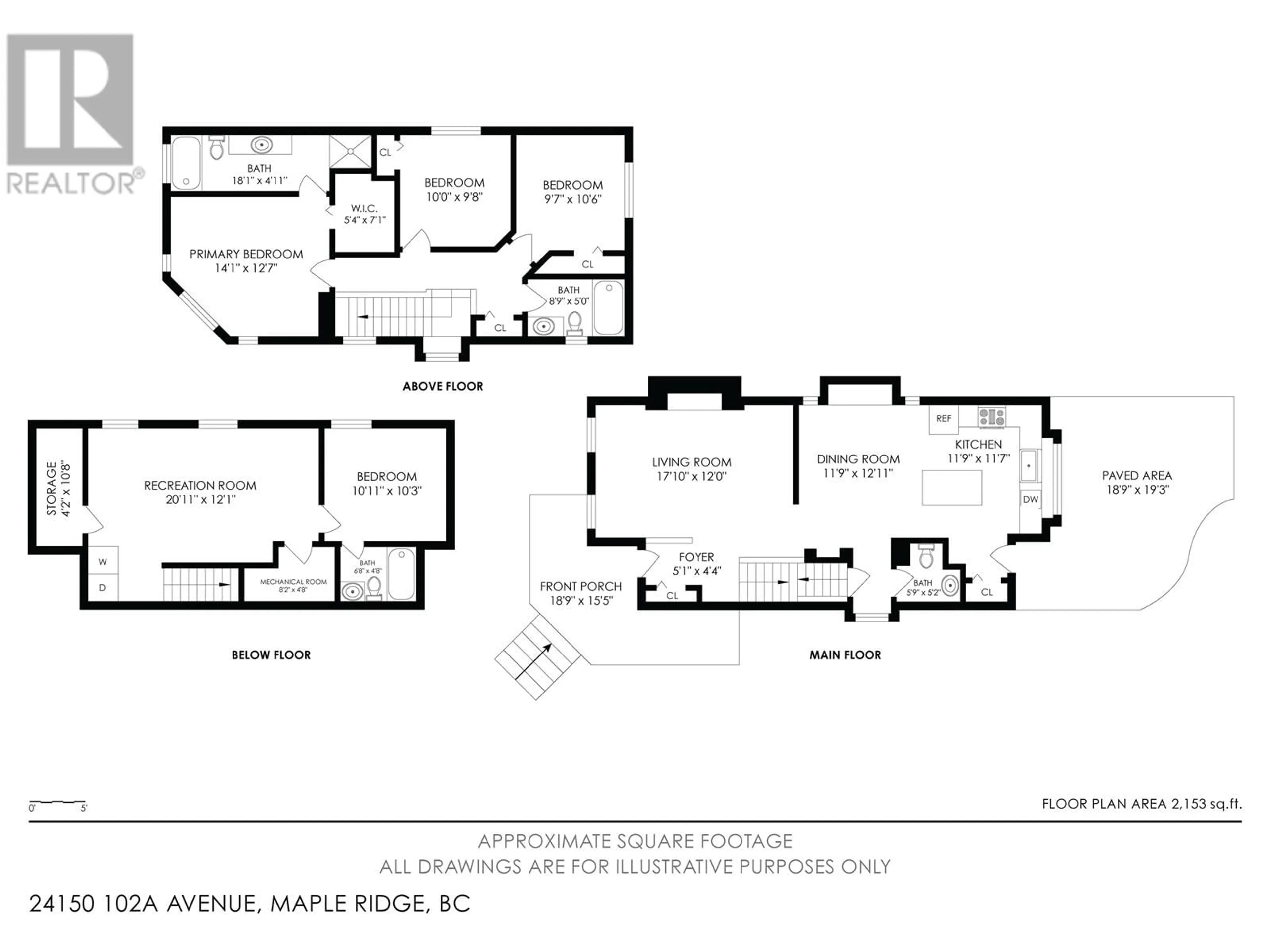 Floor plan for 24150 102A AVENUE, Maple Ridge British Columbia V2W2C6