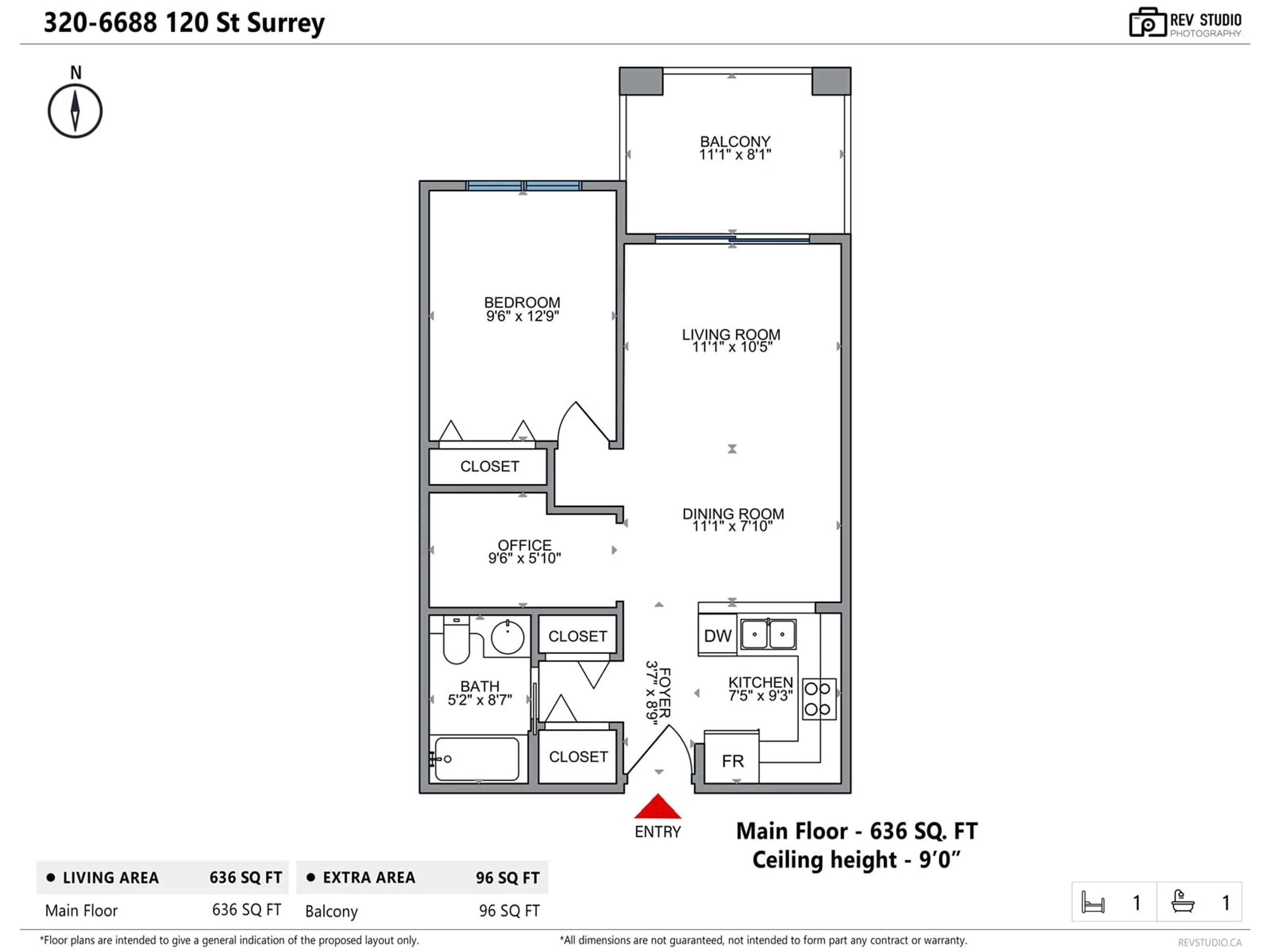 Floor plan for 320 - 6688 120, Surrey British Columbia V3W1T8