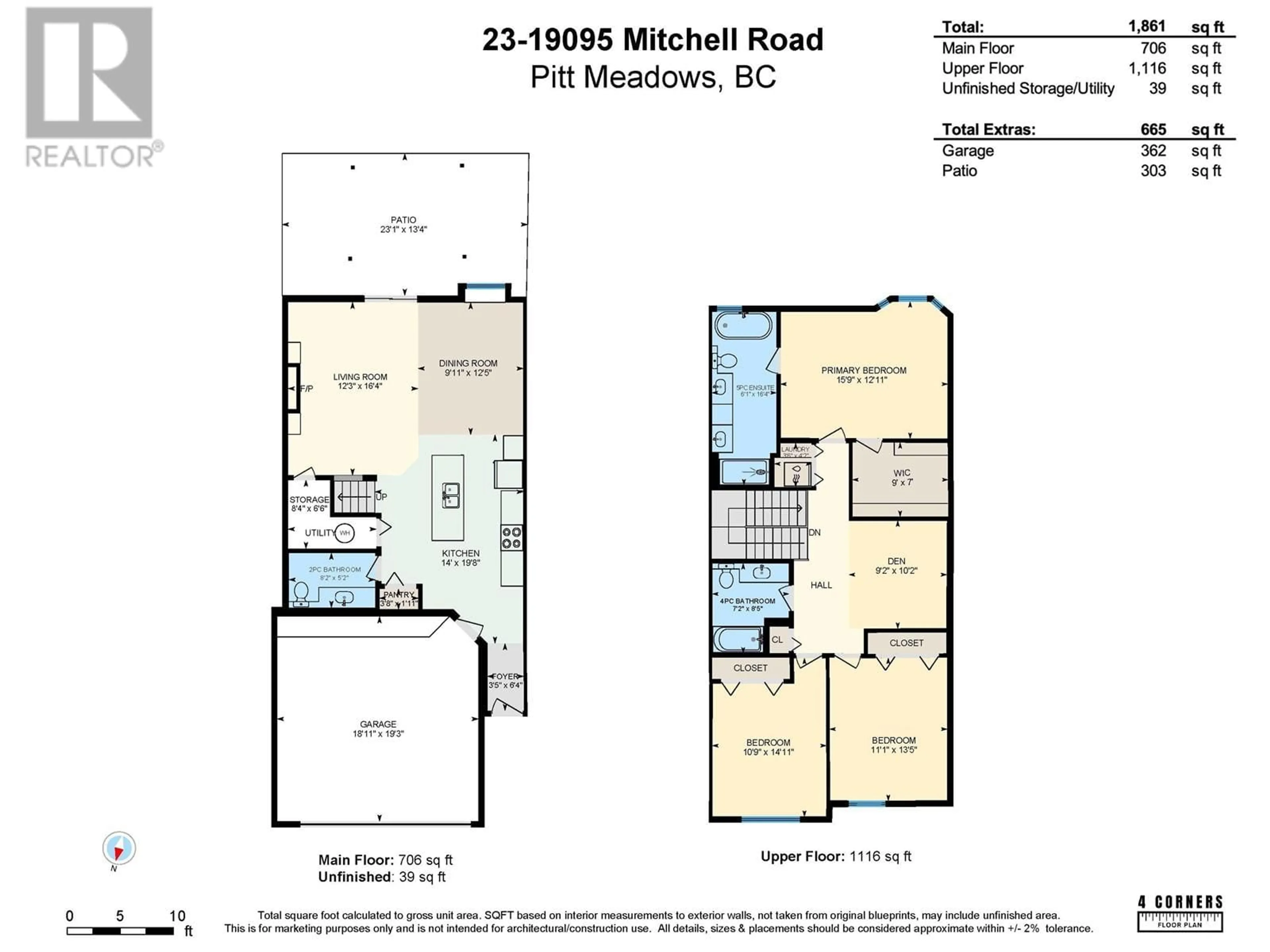 Floor plan for 23 - 19095 MITCHELL ROAD, Pitt Meadows British Columbia V3Y0G2