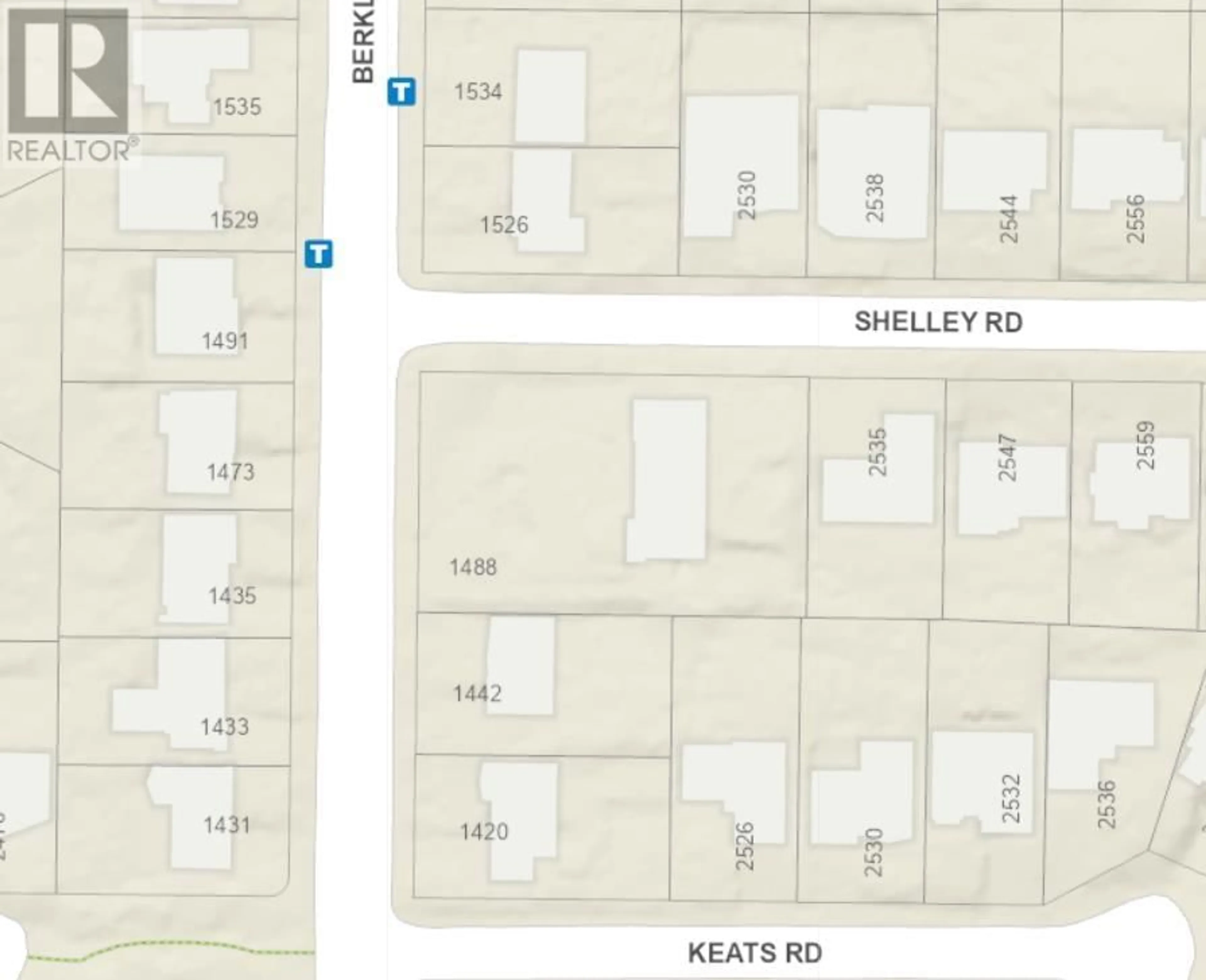Picture of a map for 1488 BERKLEY ROAD, North Vancouver British Columbia V7H1Y7