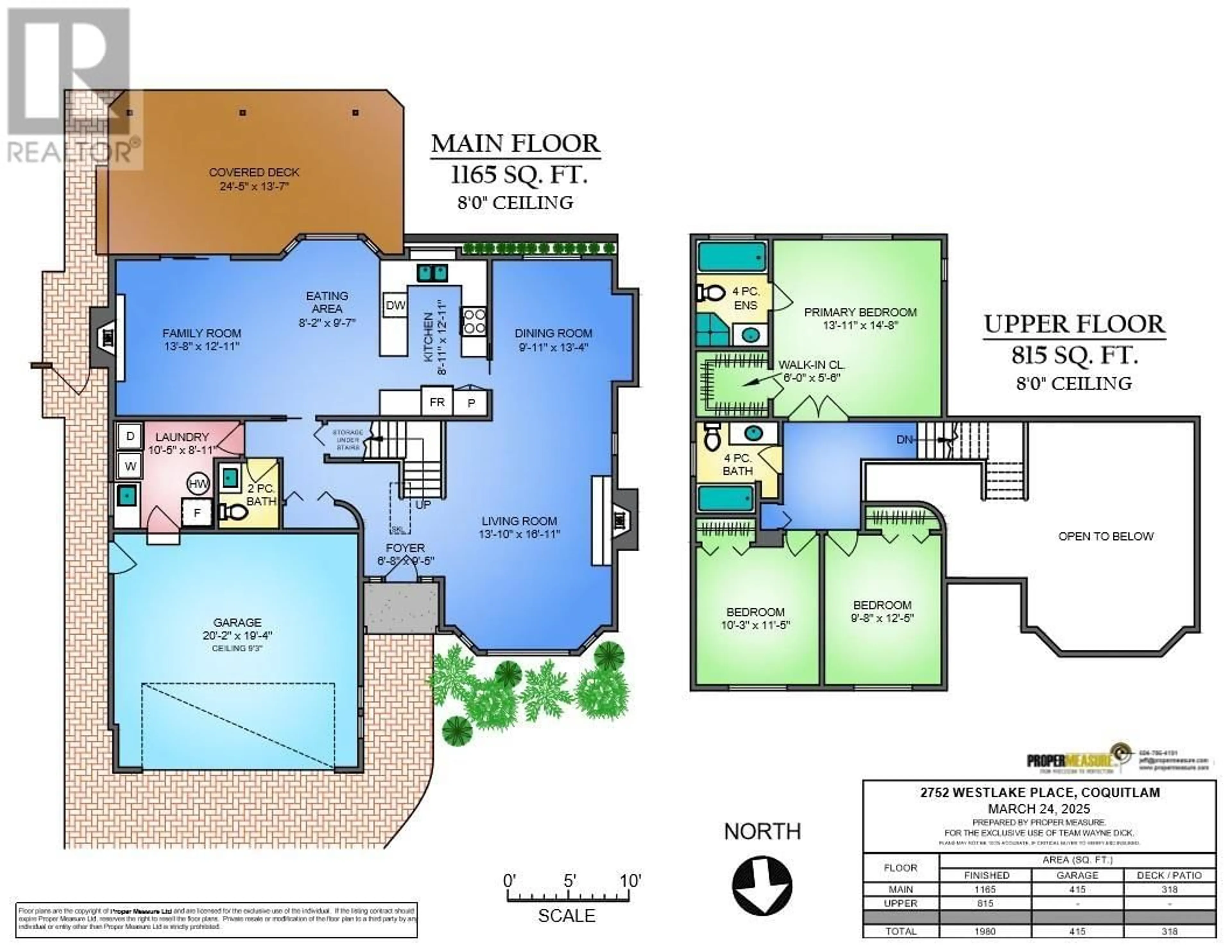 Floor plan for 2752 WESTLAKE PLACE, Coquitlam British Columbia V3C5J8