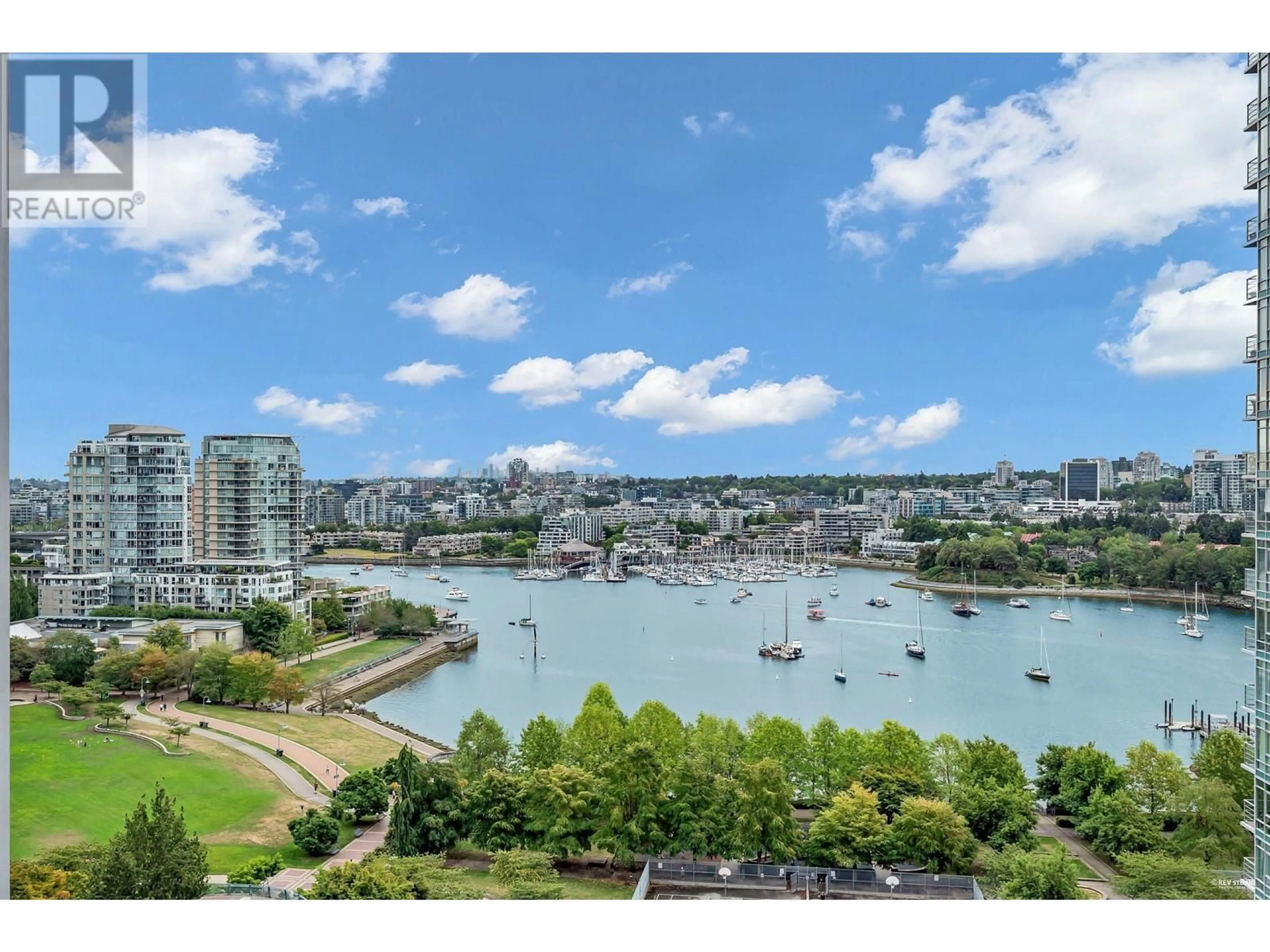 A pic from outside/outdoor area/front of a property/back of a property/a pic from drone, water/lake/river/ocean view for 1802 - 1408 STRATHMORE MEWS, Vancouver British Columbia V6Z3A9
