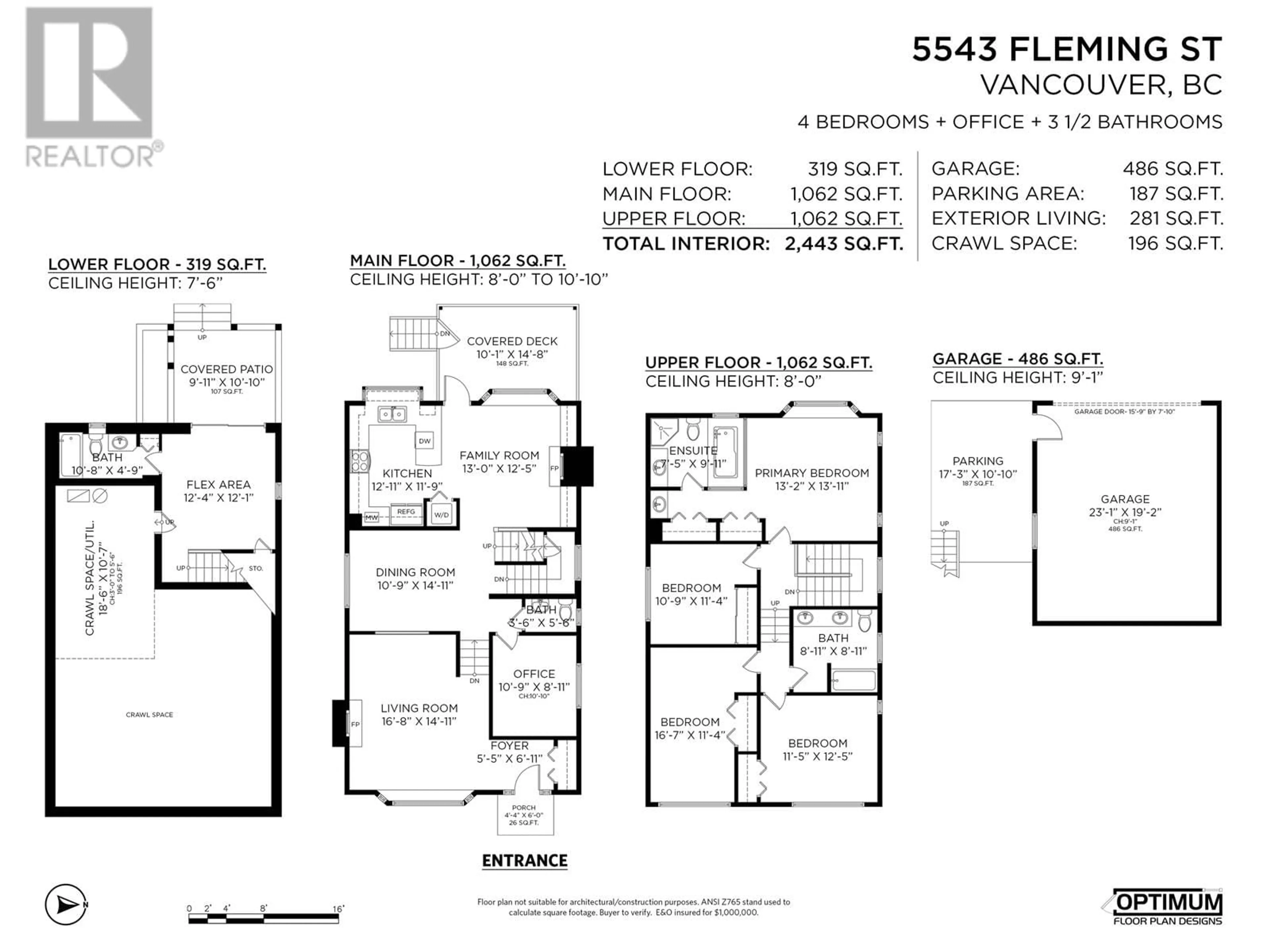 Floor plan for 5543 FLEMING STREET, Vancouver British Columbia V5P3G1