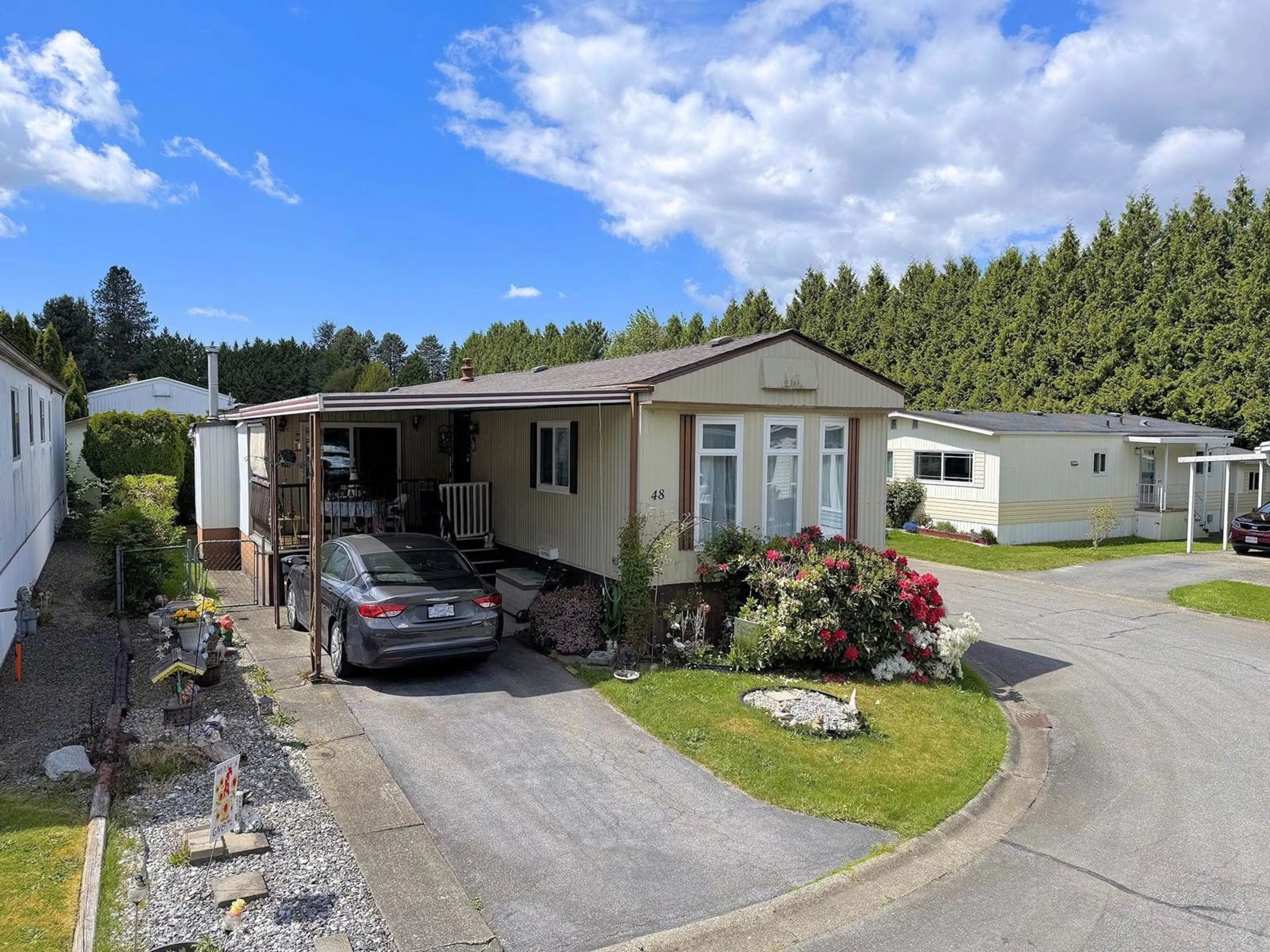 Home with vinyl exterior material, street for 48 - 13507 81, Surrey British Columbia V3W3C6