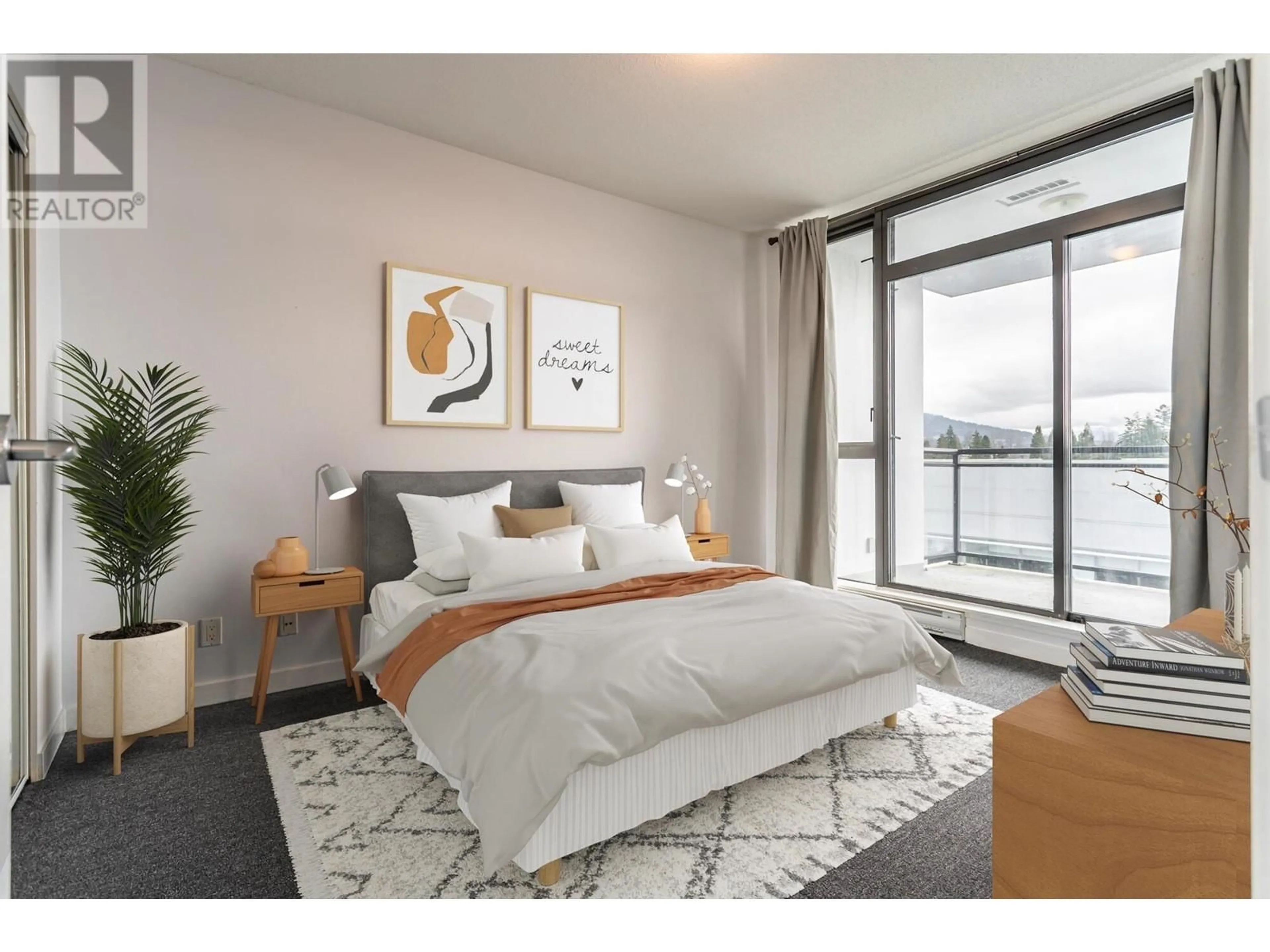 Bedroom with bed, unknown for 1409 - 400 CAPILANO ROAD, Port Moody British Columbia V3H0E1