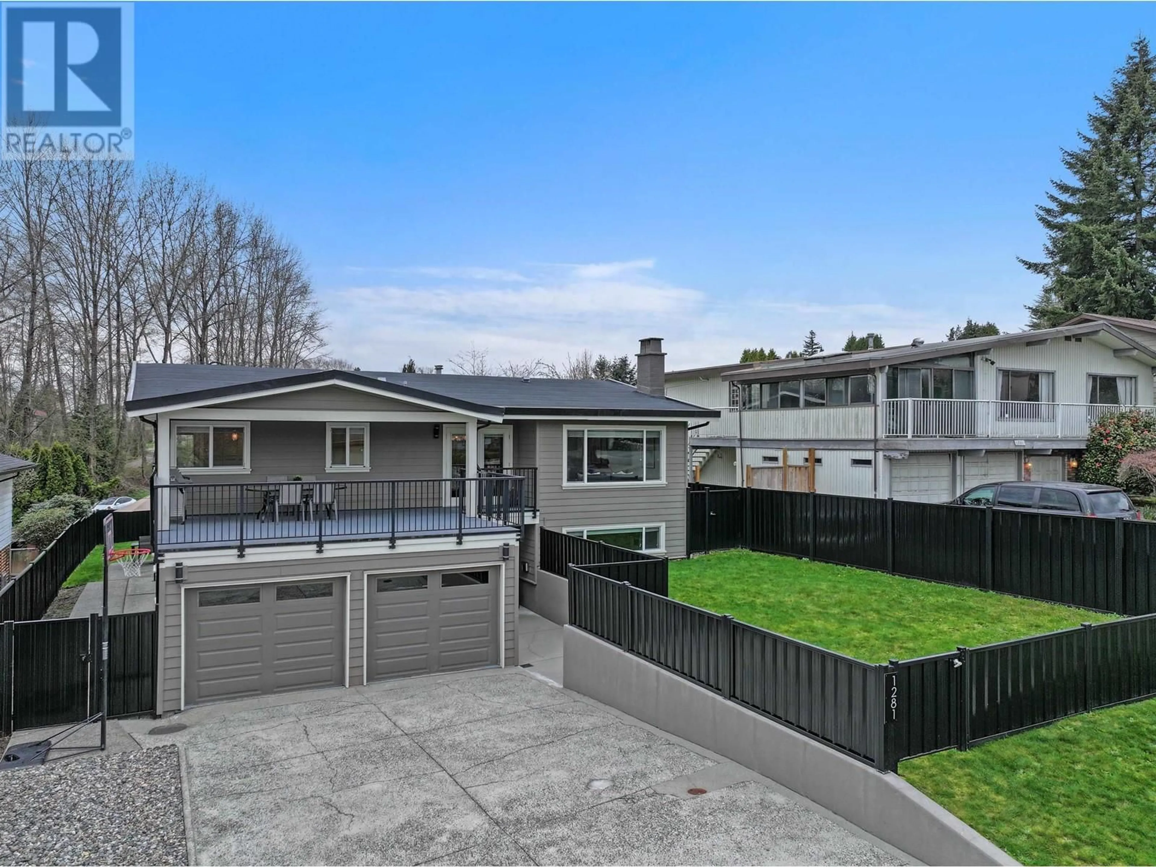 A pic from outside/outdoor area/front of a property/back of a property/a pic from drone, street for 1281 MARSDEN COURT, Burnaby British Columbia V5A3K2