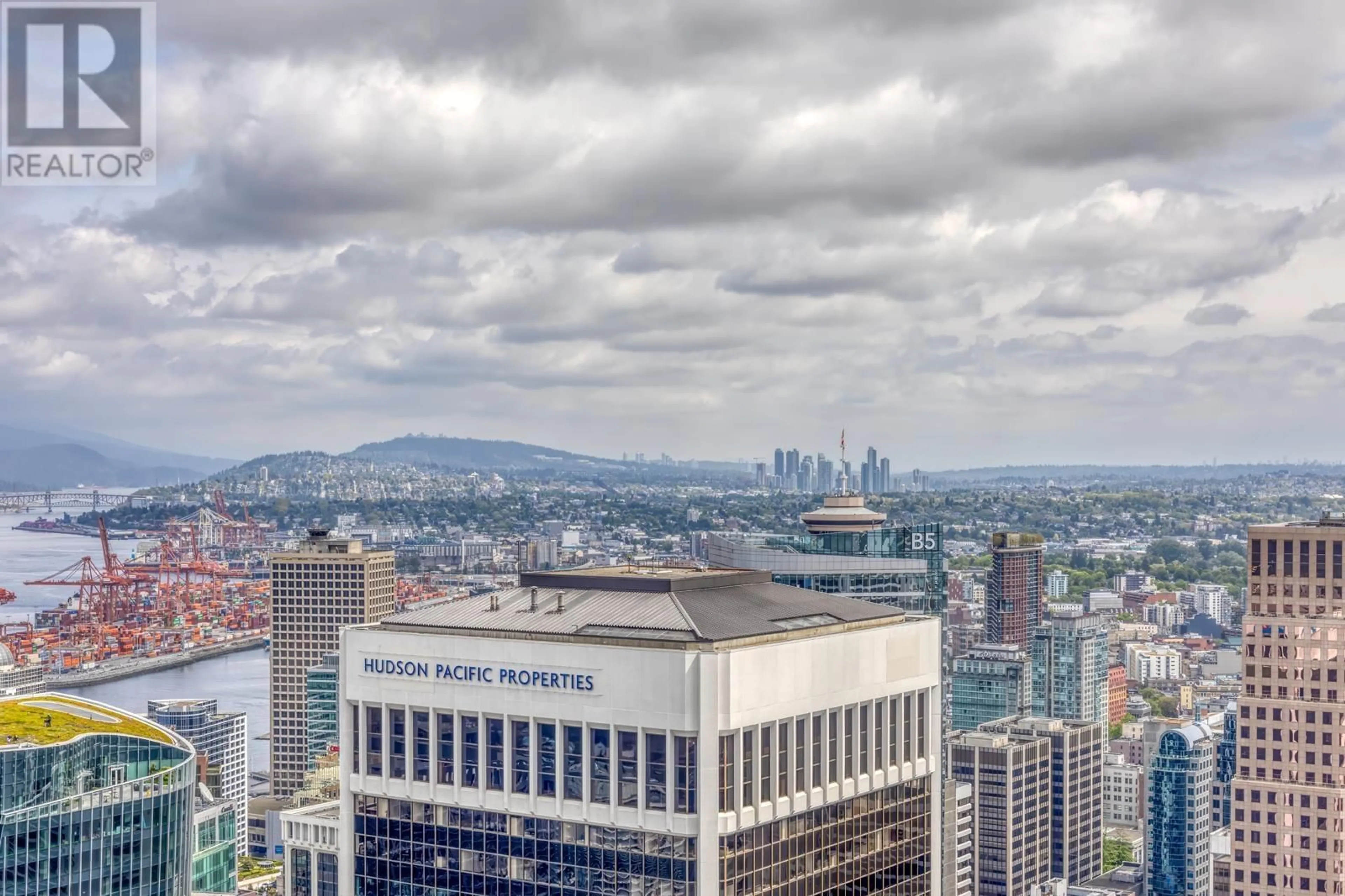 A pic from outside/outdoor area/front of a property/back of a property/a pic from drone, city buildings view from balcony for 5601 - 1151 GEORGIA STREET, Vancouver British Columbia V6E0B3