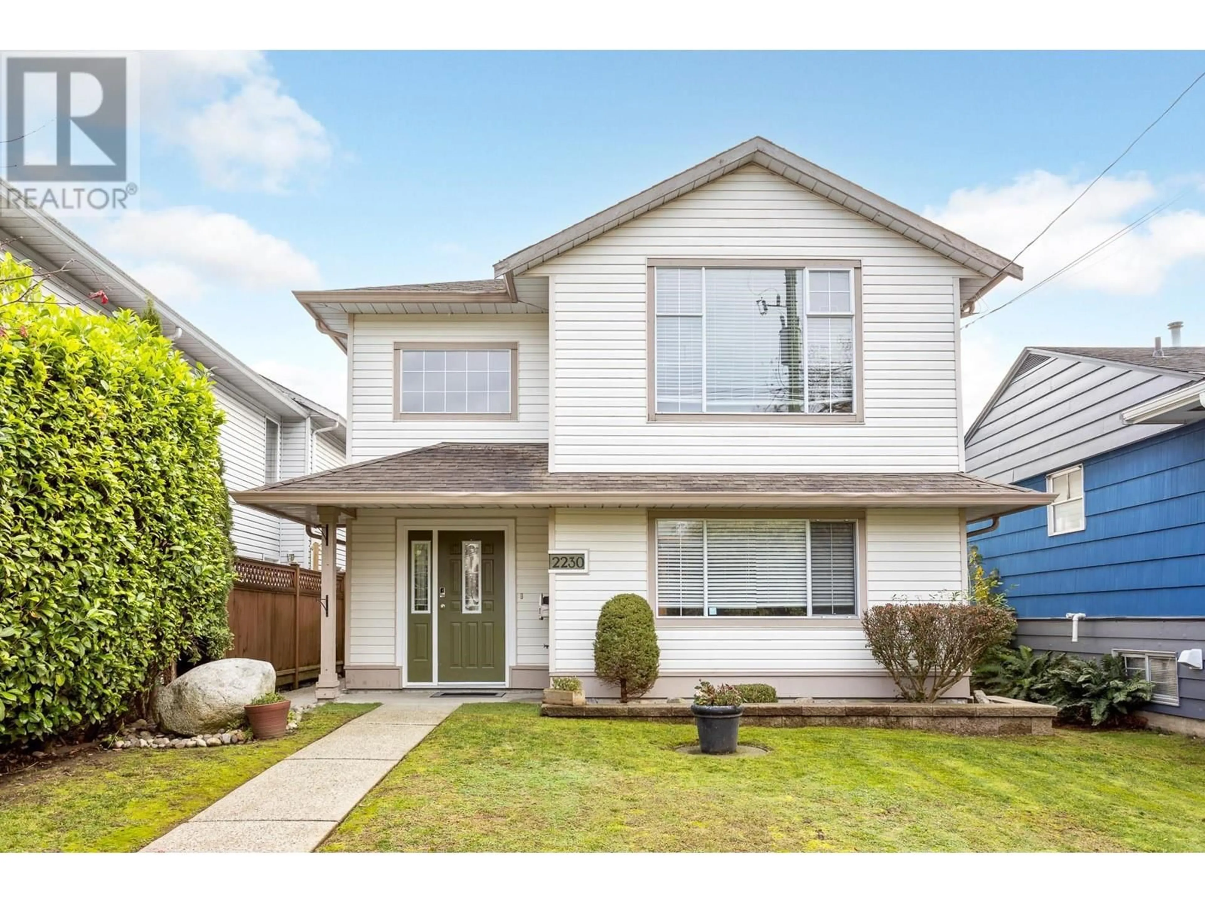 Home with vinyl exterior material, street for 2230 HAWTHORNE AVENUE, Port Coquitlam British Columbia V3C1W6