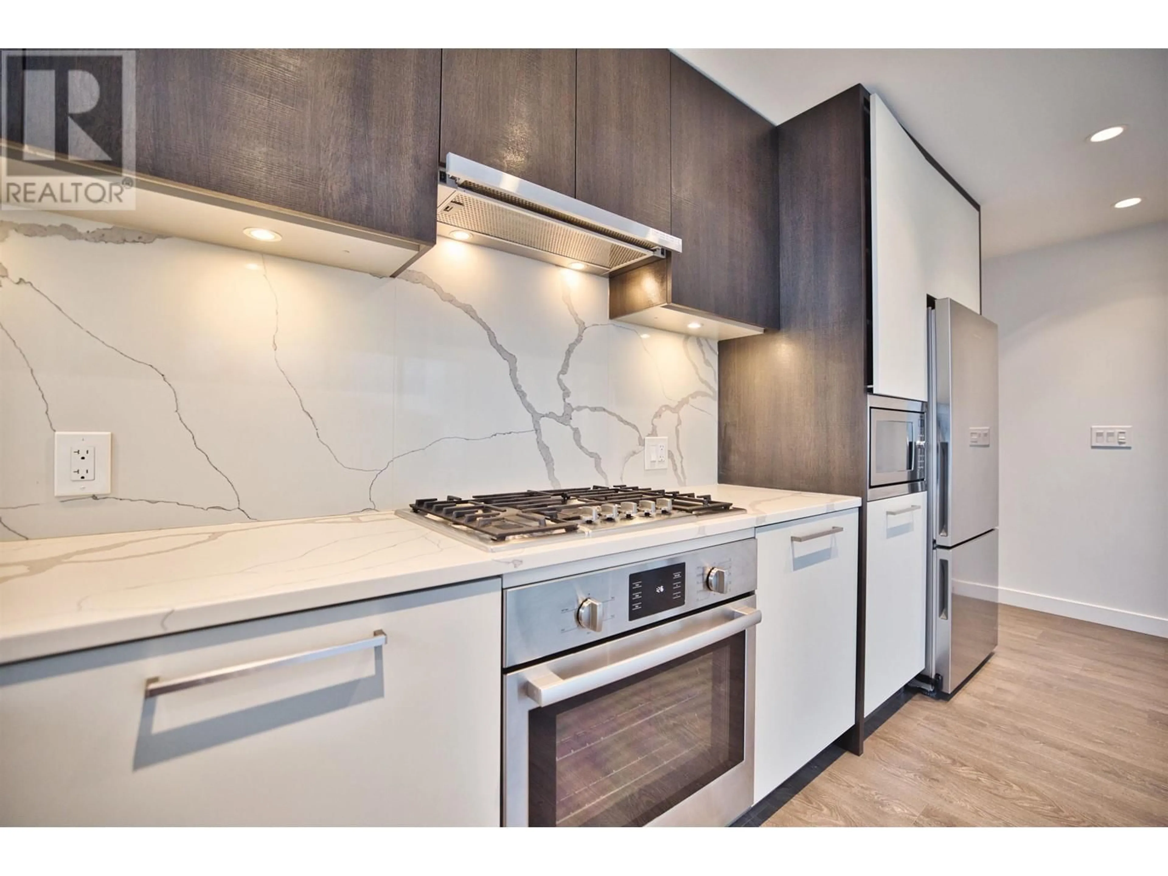 Contemporary kitchen, ceramic/tile floor for 1604 - 567 CLARKE ROAD, Coquitlam British Columbia V3J0K7