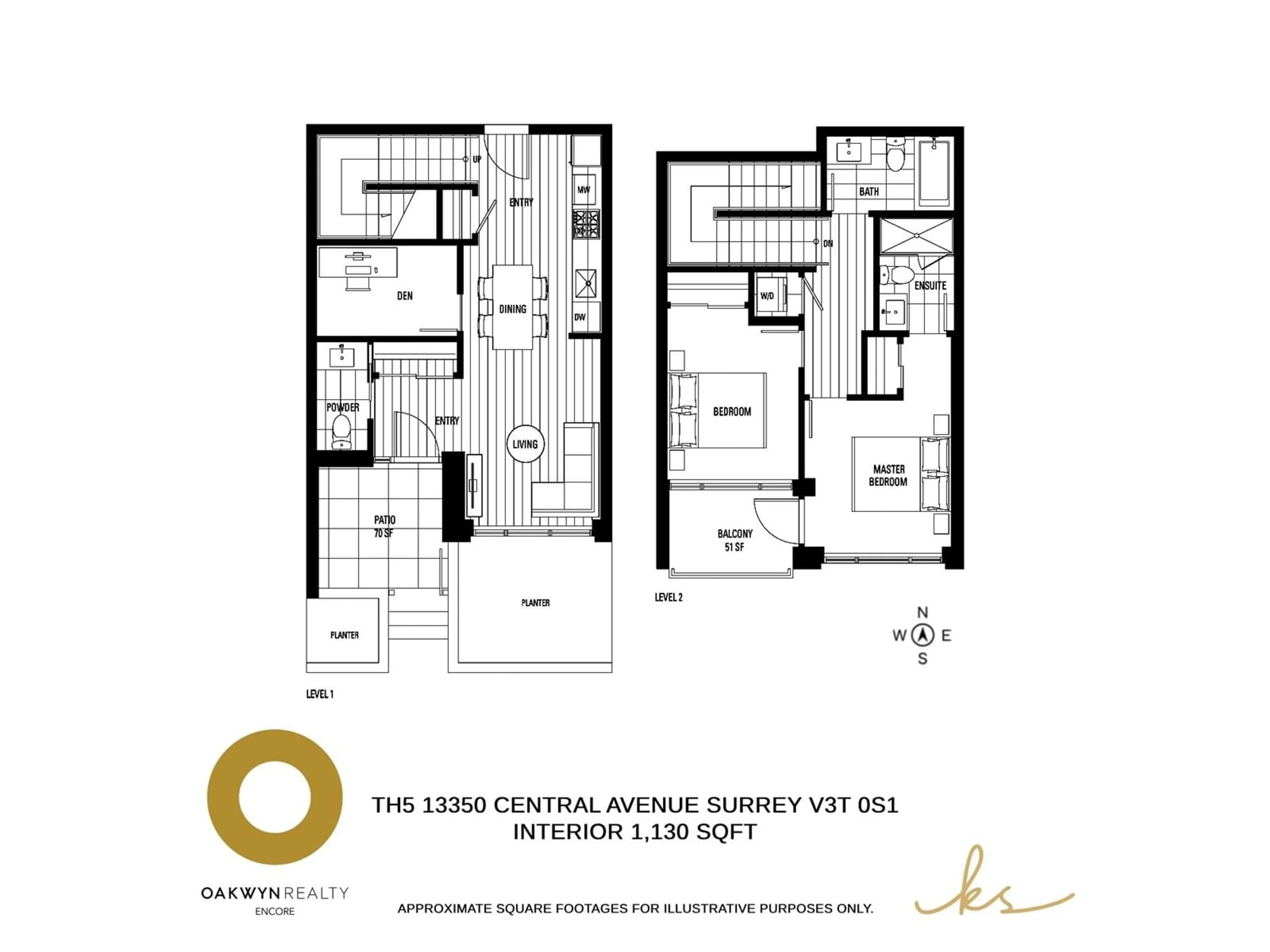 Floor plan for 5 - 13350 CENTRAL, Surrey British Columbia V3T0S1