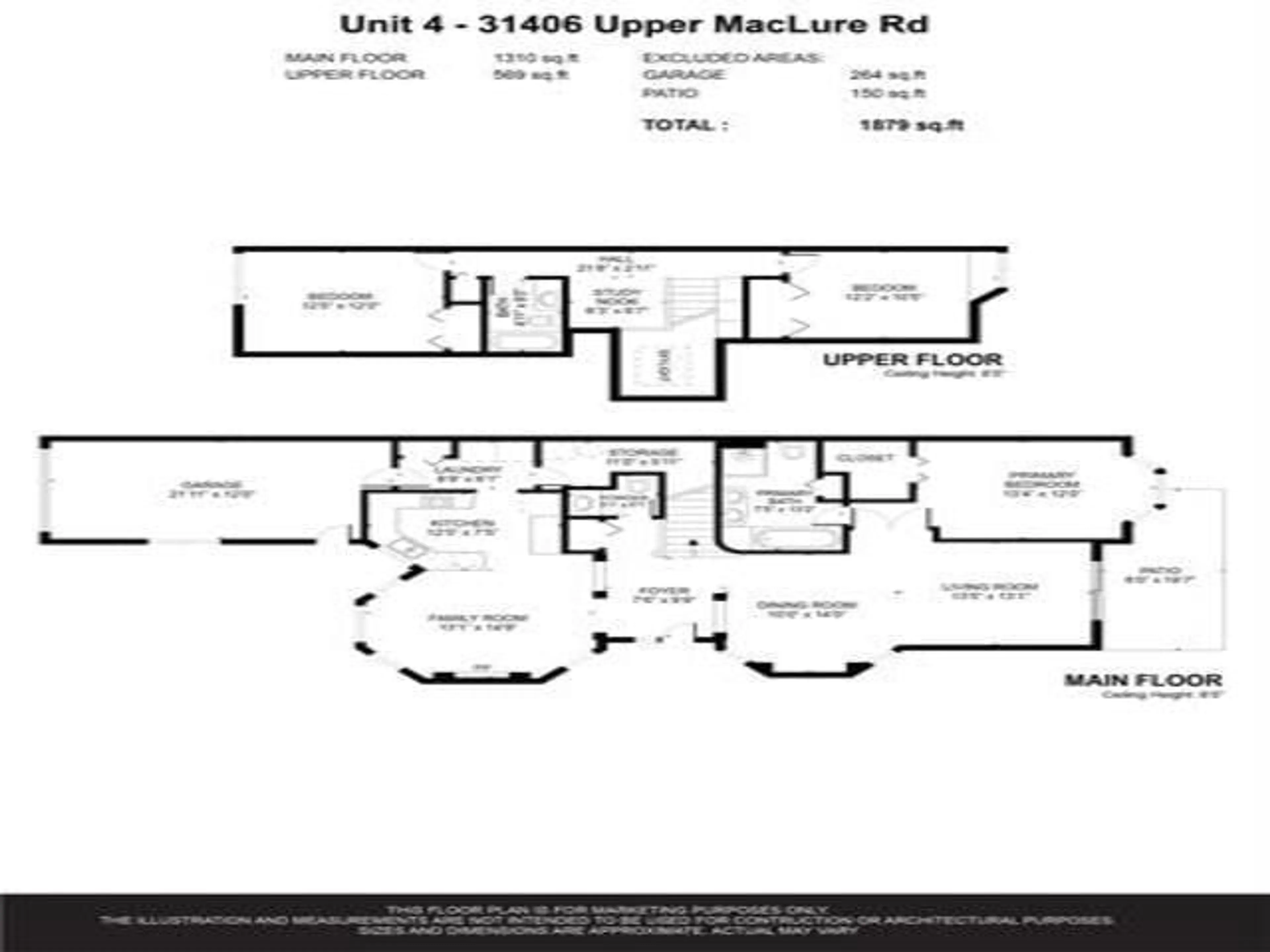 Floor plan for 4 - 31406 UPPER MACLURE, Abbotsford British Columbia V2T5L8
