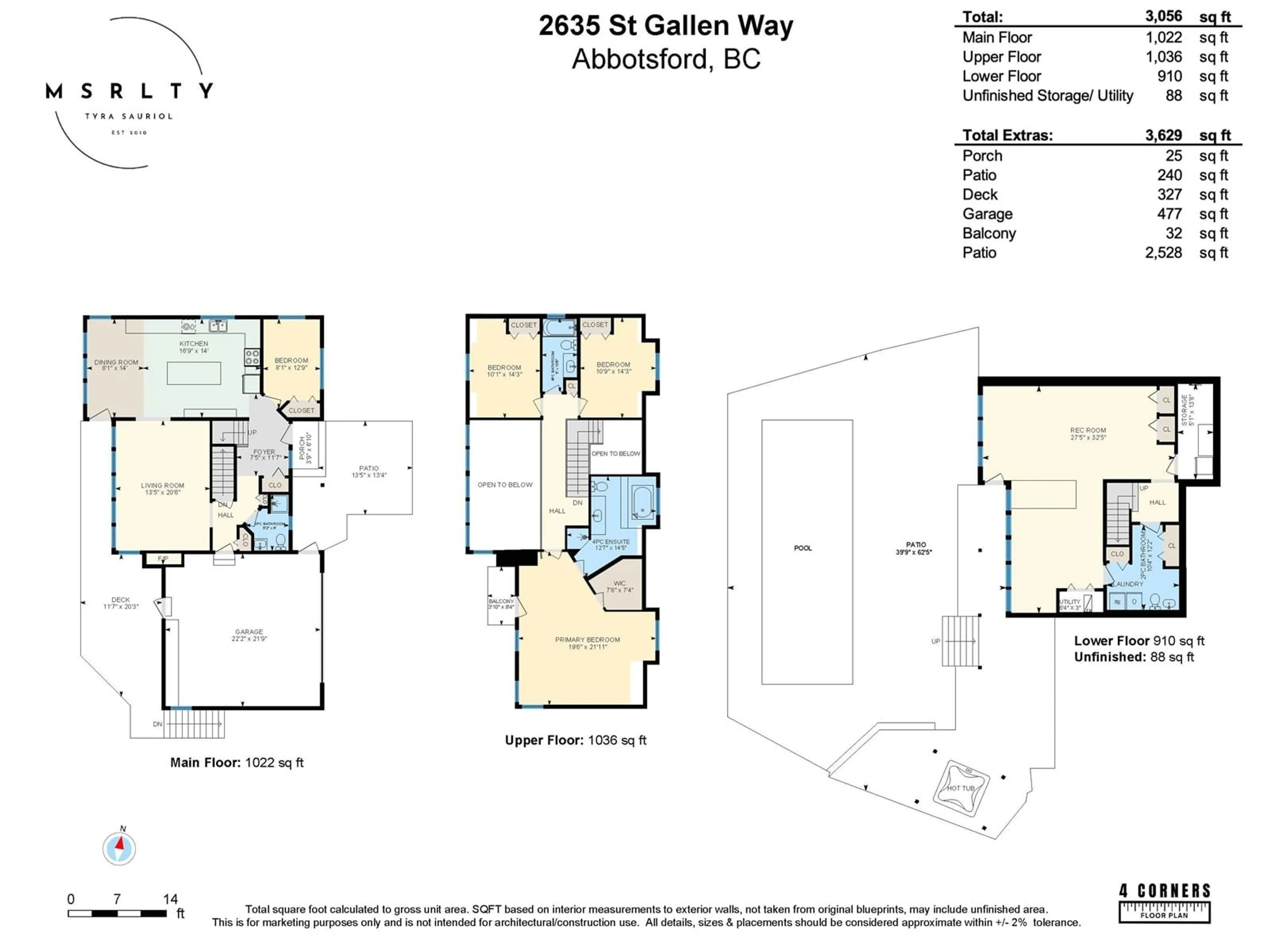 Floor plan for 2635 ST GALLEN, Abbotsford British Columbia V3G1C3