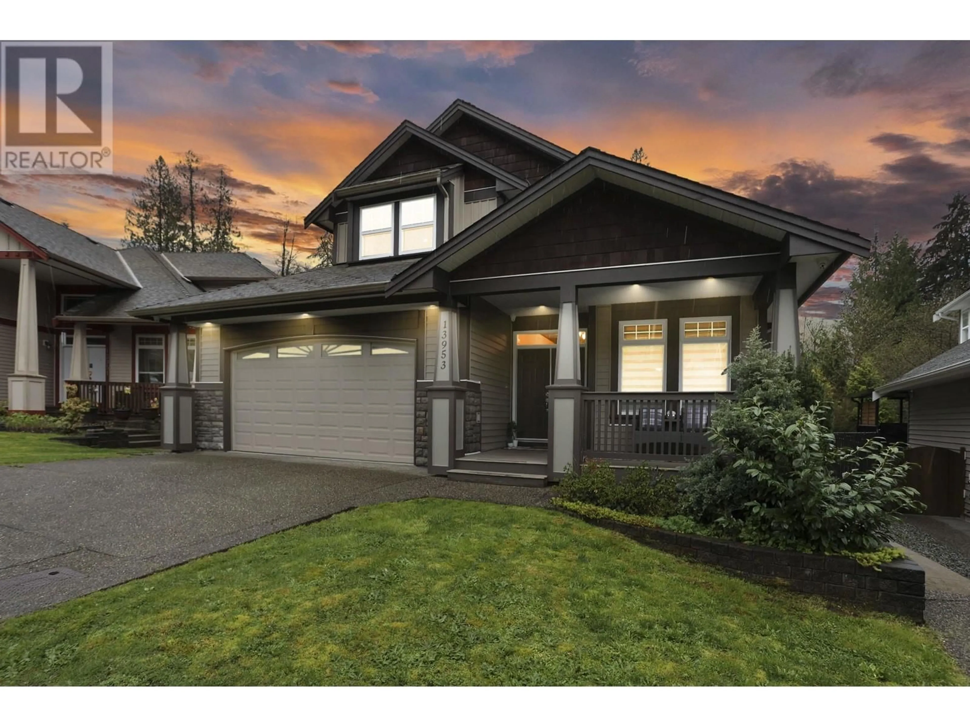 Home with vinyl exterior material, street for 13953 ANDERSON CREEK DRIVE, Maple Ridge British Columbia V4R0B8