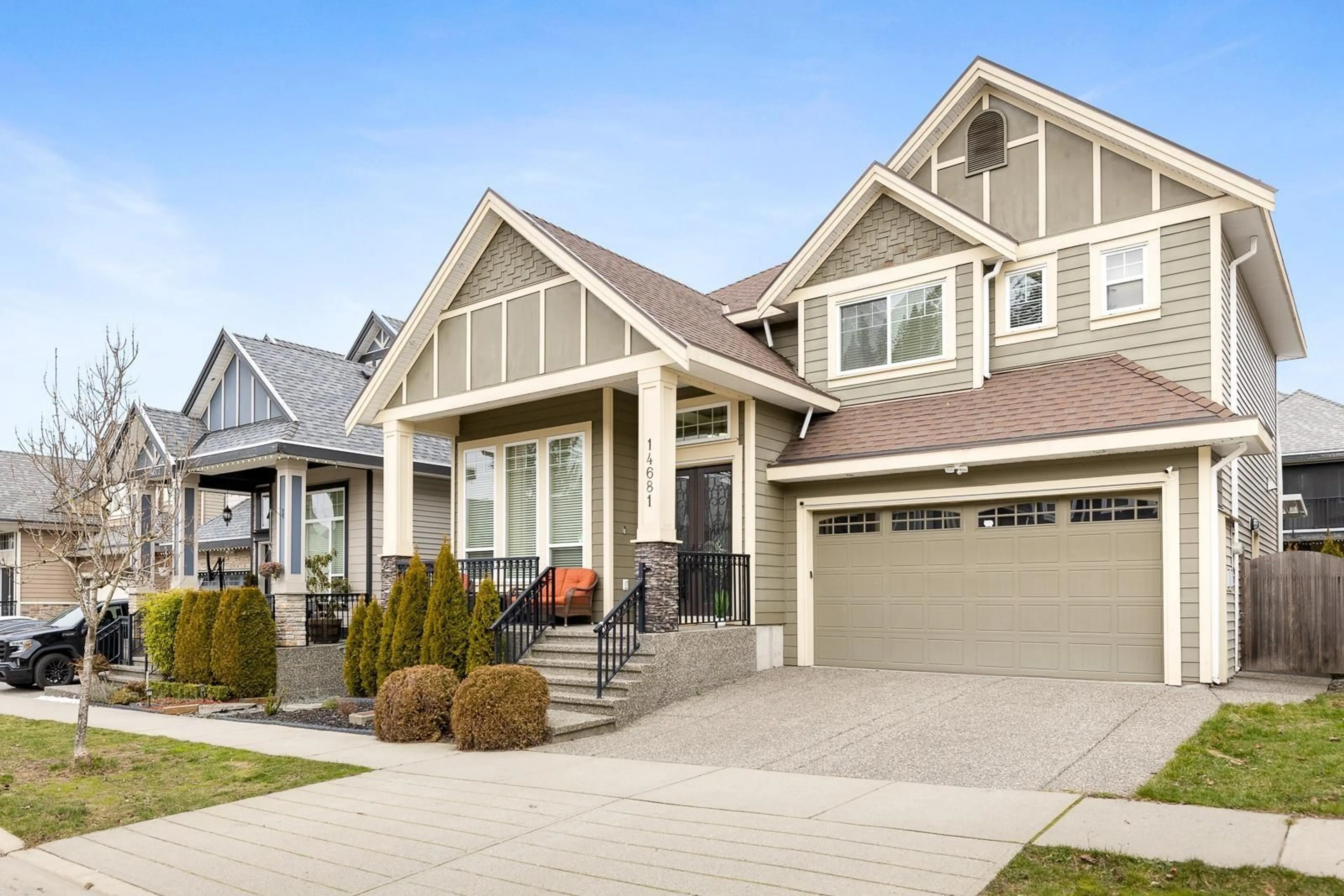 Home with vinyl exterior material, street for 14681 62A, Surrey British Columbia V3S3T1