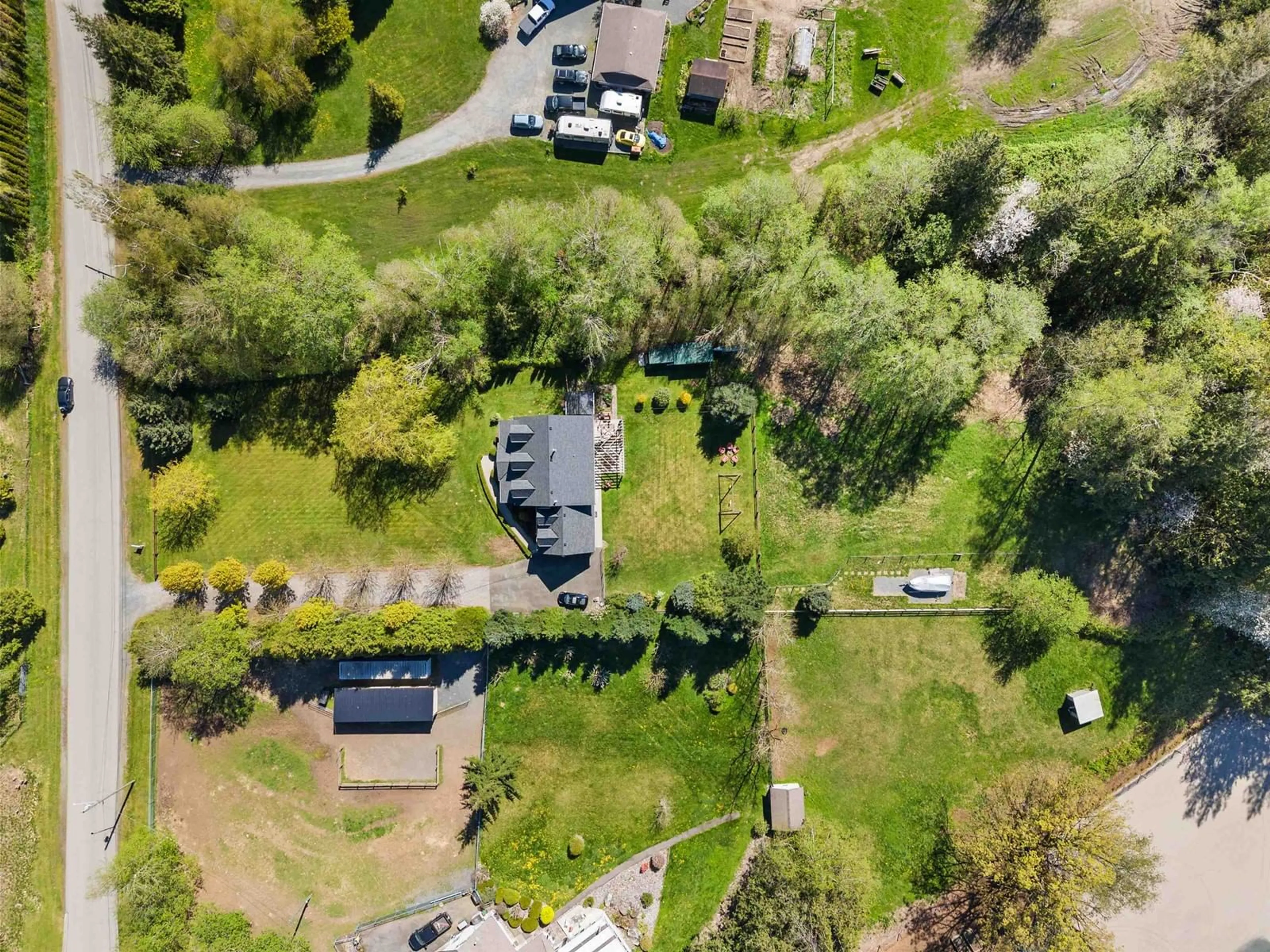 A pic from outside/outdoor area/front of a property/back of a property/a pic from drone, street for 41842 MAPLE LANE, Yarrow British Columbia V2R5G9