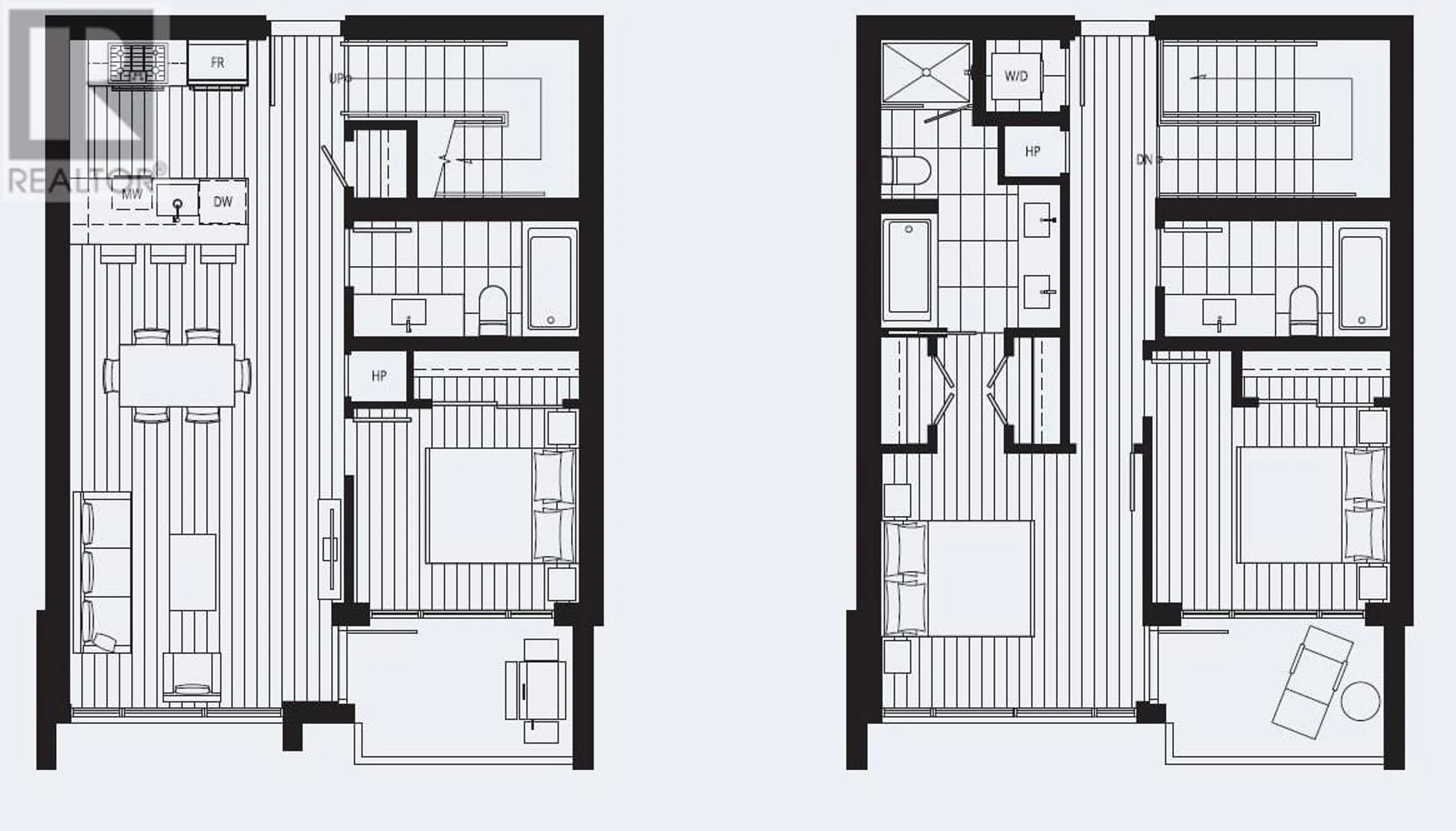 Floor plan for TH307 - 2351 BETA AVENUE, Burnaby British Columbia V5C0M2
