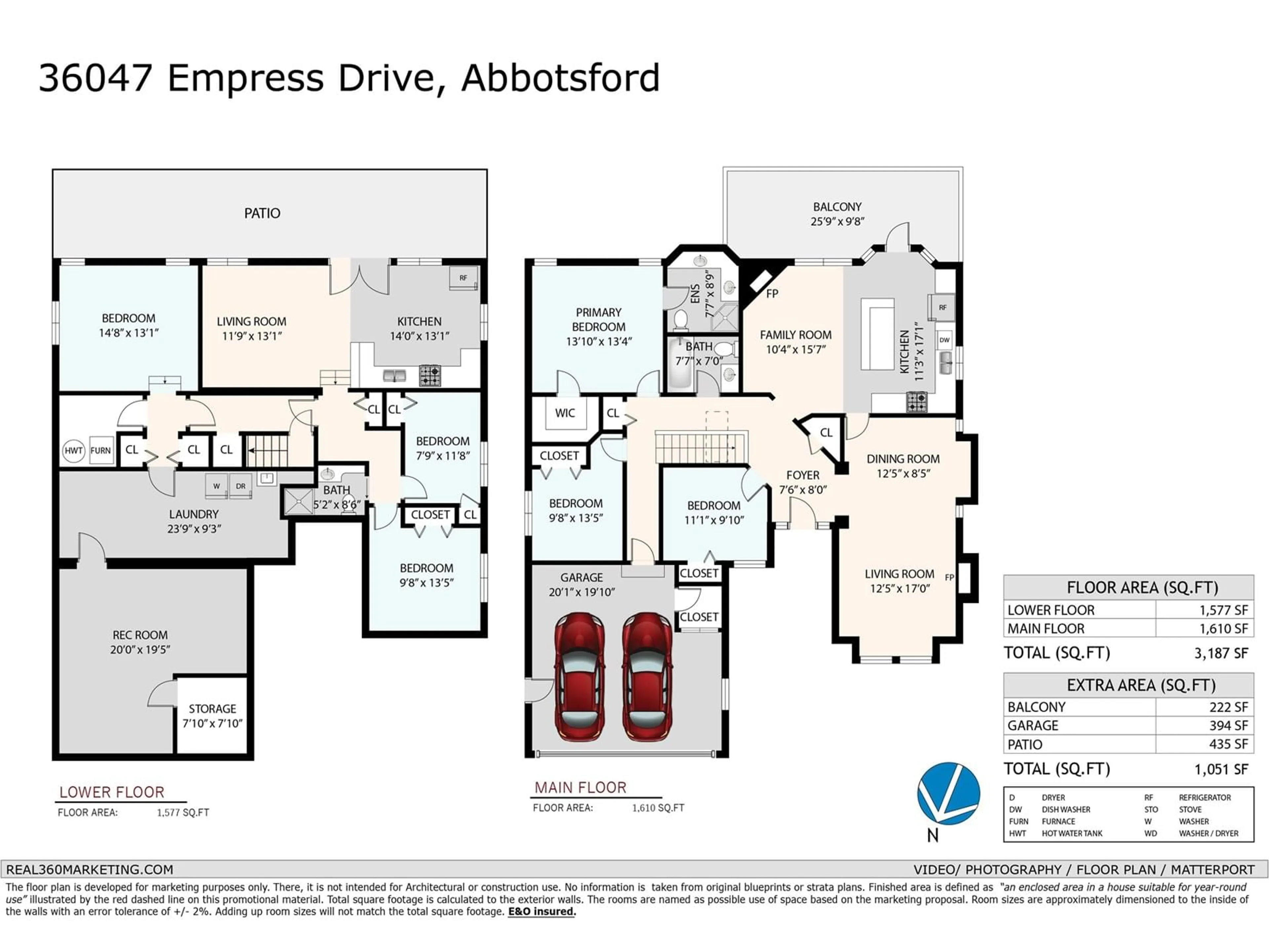 Floor plan for 36047 EMPRESS, Abbotsford British Columbia V3G1L2