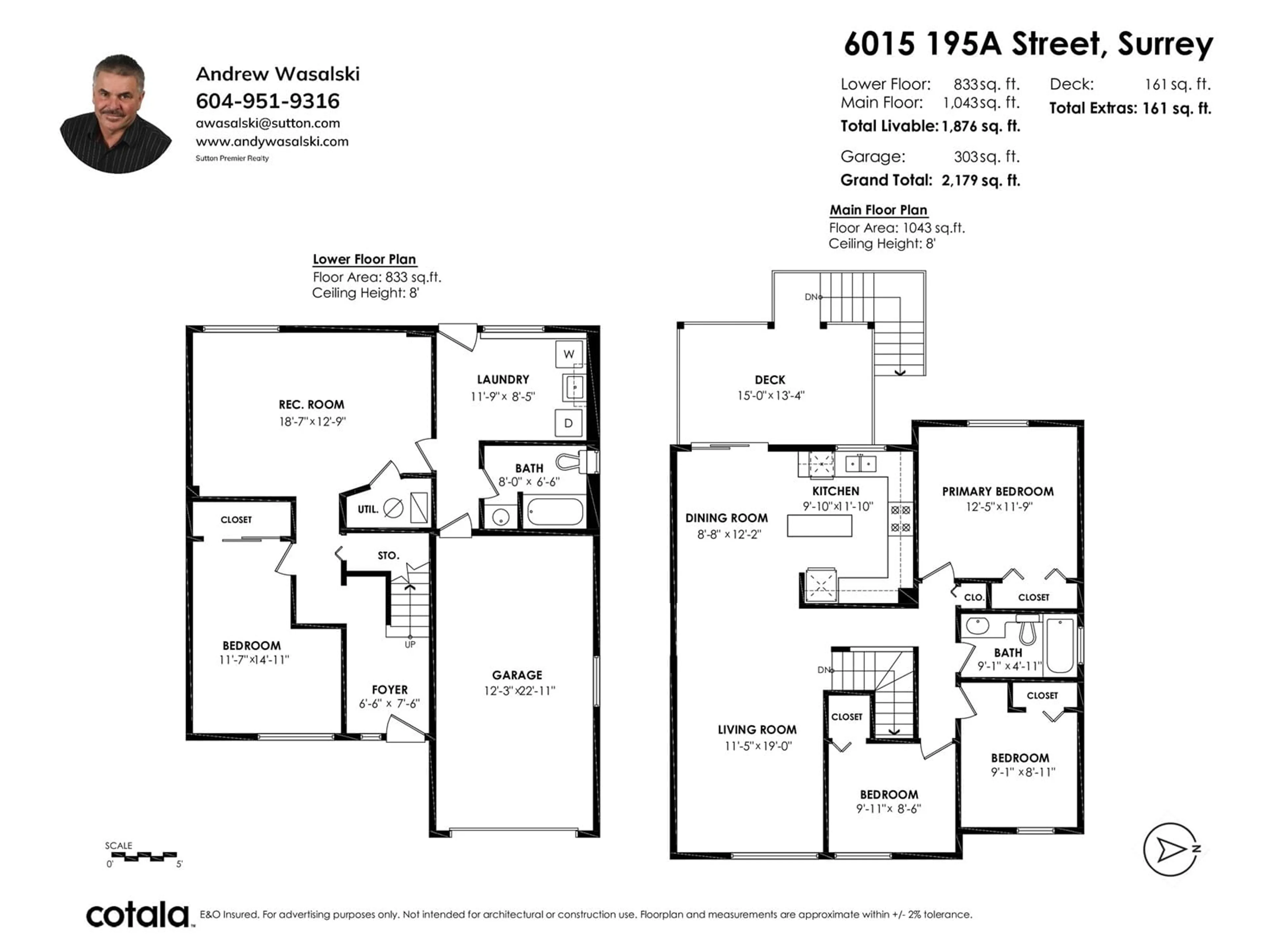 Floor plan for 6015 195A, Surrey British Columbia V3S7K9