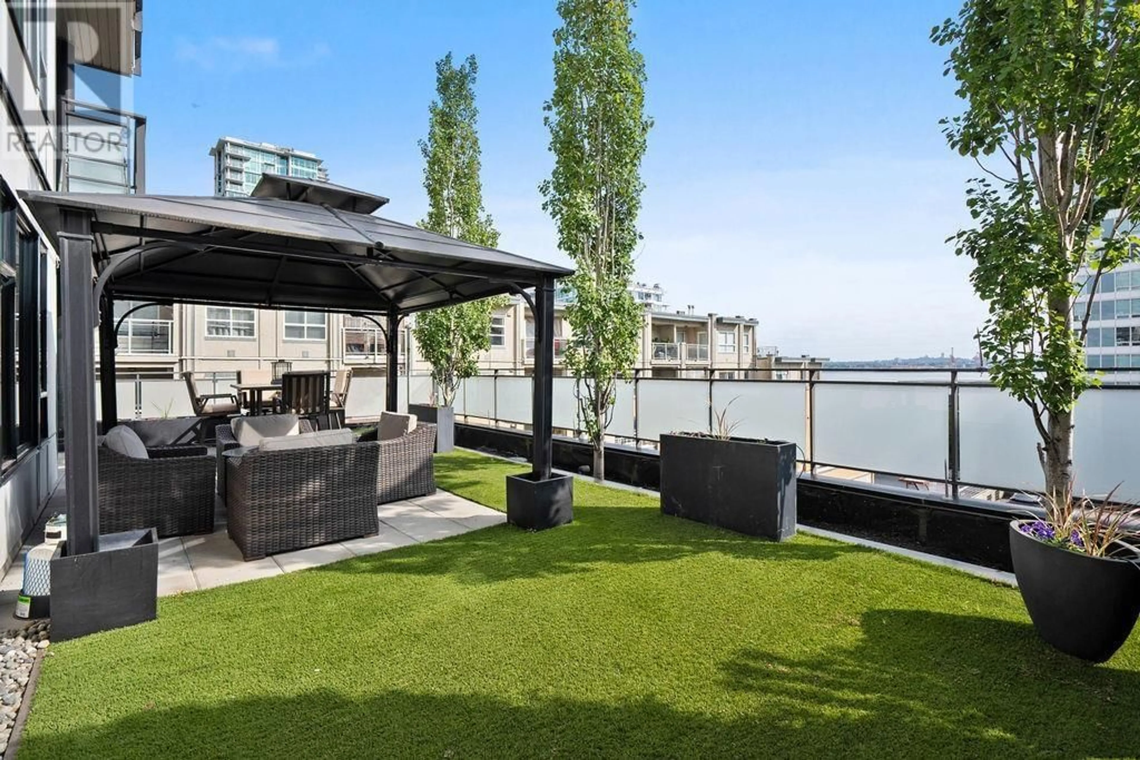 Patio, water/lake/river/ocean view for 212 - 123 1ST STREET, North Vancouver British Columbia V7M0E5