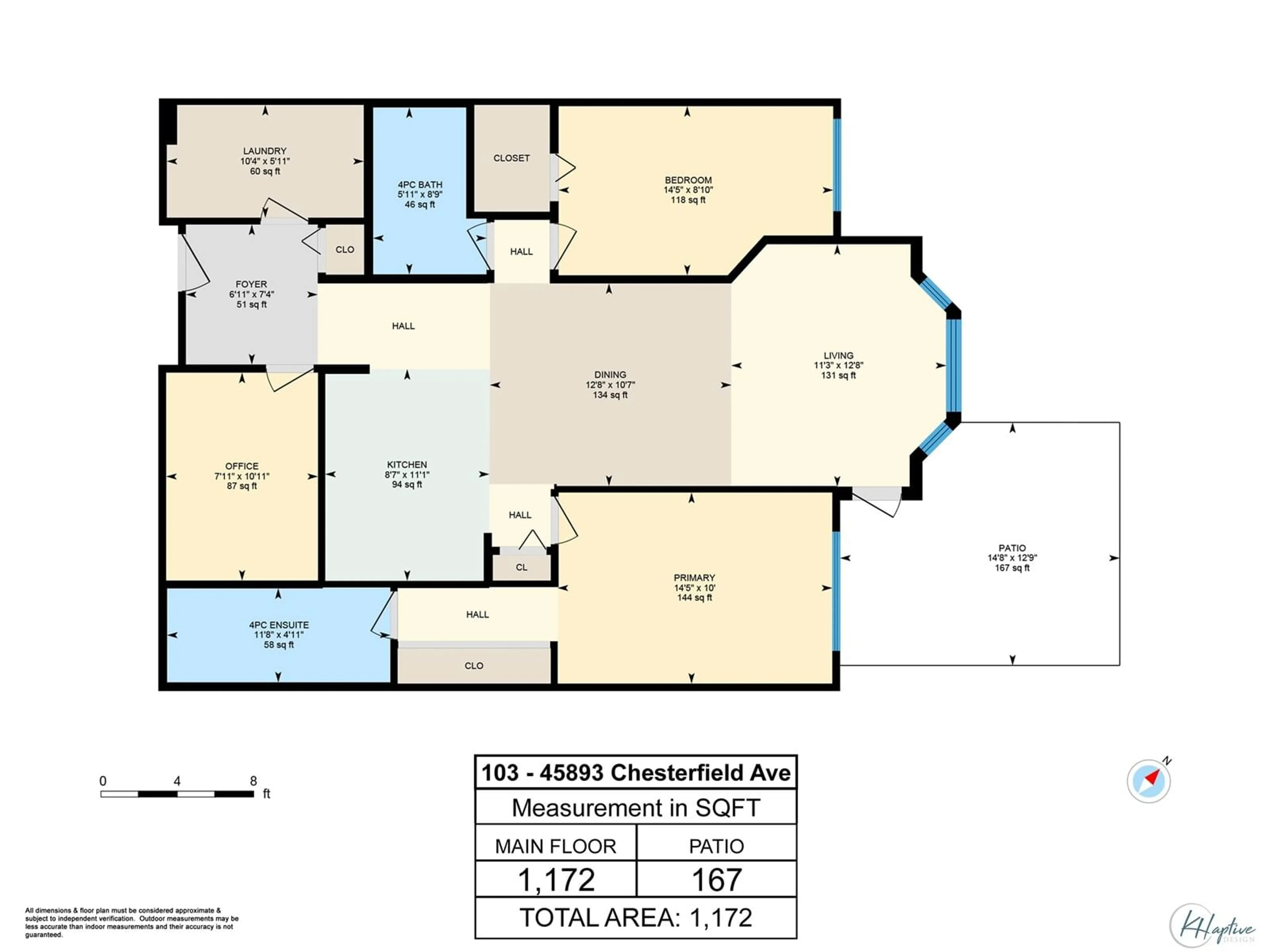 Floor plan for 103 - 45893 CHESTERFIELD AVENUE, Chilliwack British Columbia V2P1M5