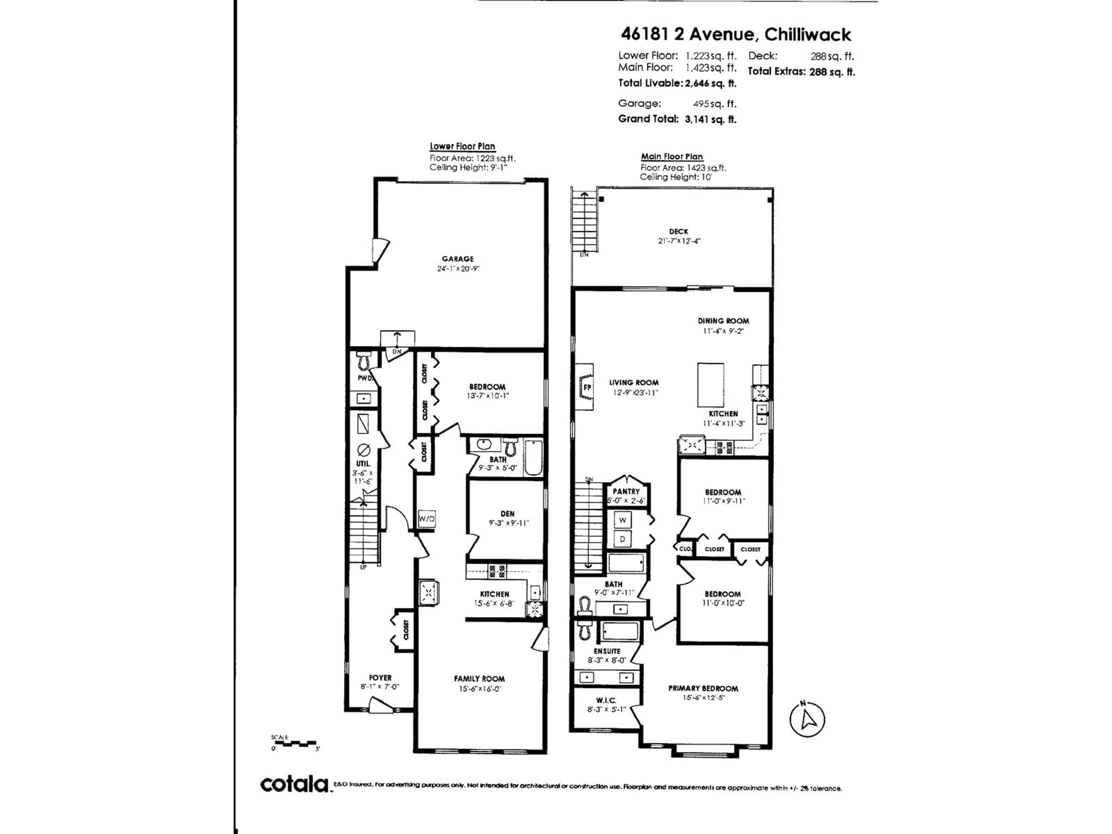 Floor plan for 46181 SECOND AVENUE, Chilliwack British Columbia V2P1S8