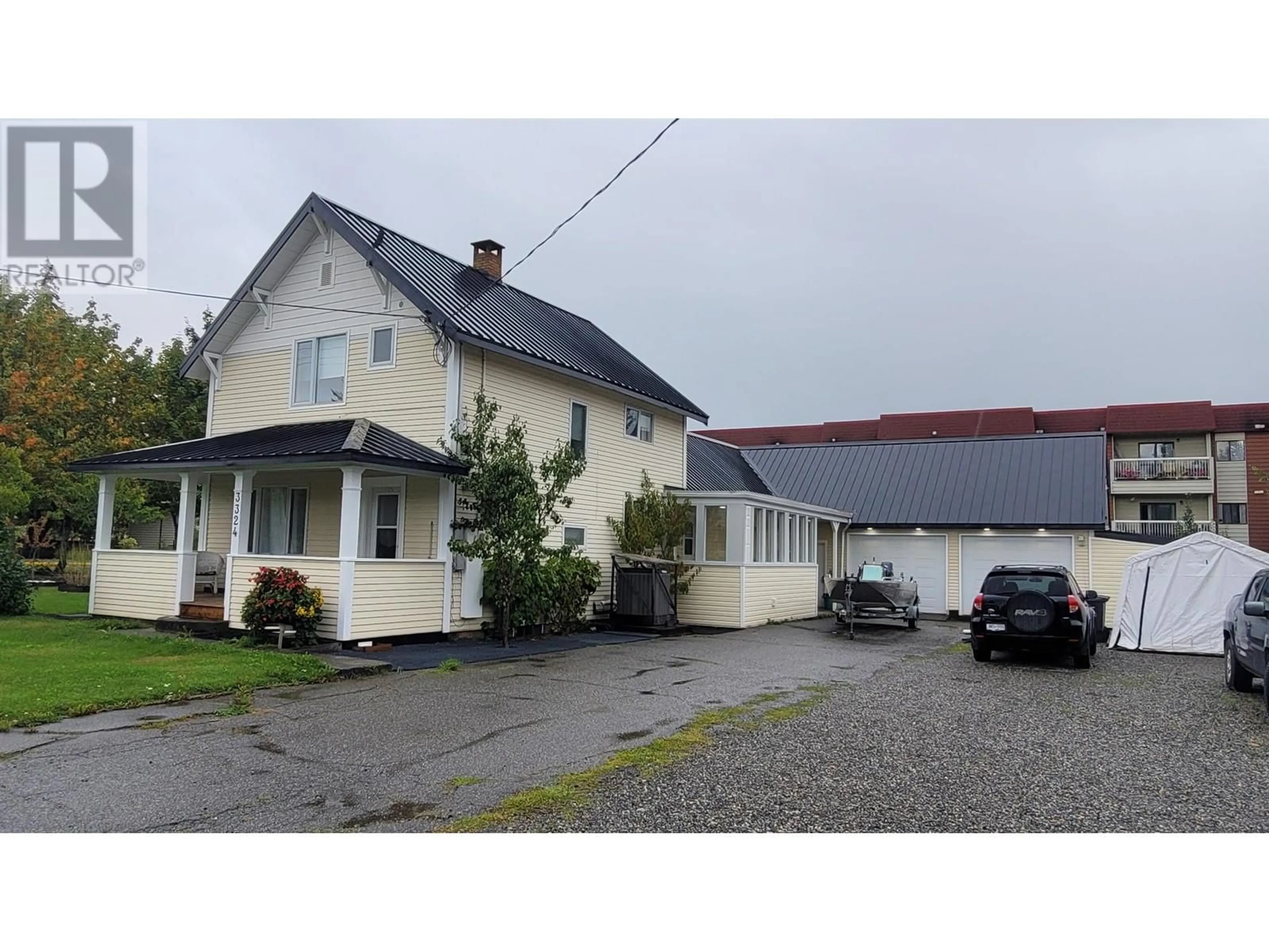 A pic from outside/outdoor area/front of a property/back of a property/a pic from drone, street for 3324 KENNEY STREET, Terrace British Columbia V8G3G2