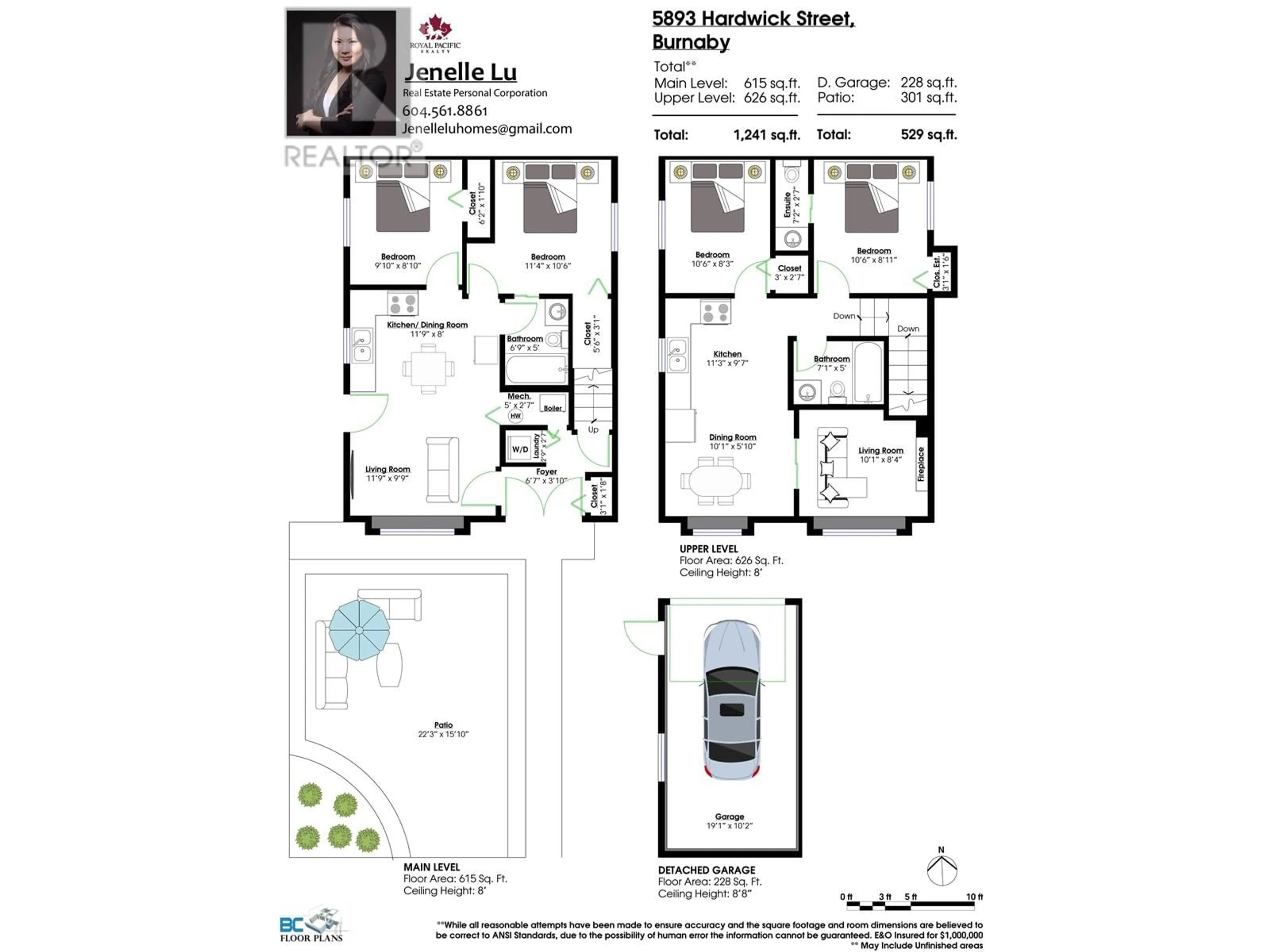 Floor plan for 5983 HARDWICK STREET, Burnaby British Columbia V5G1R5
