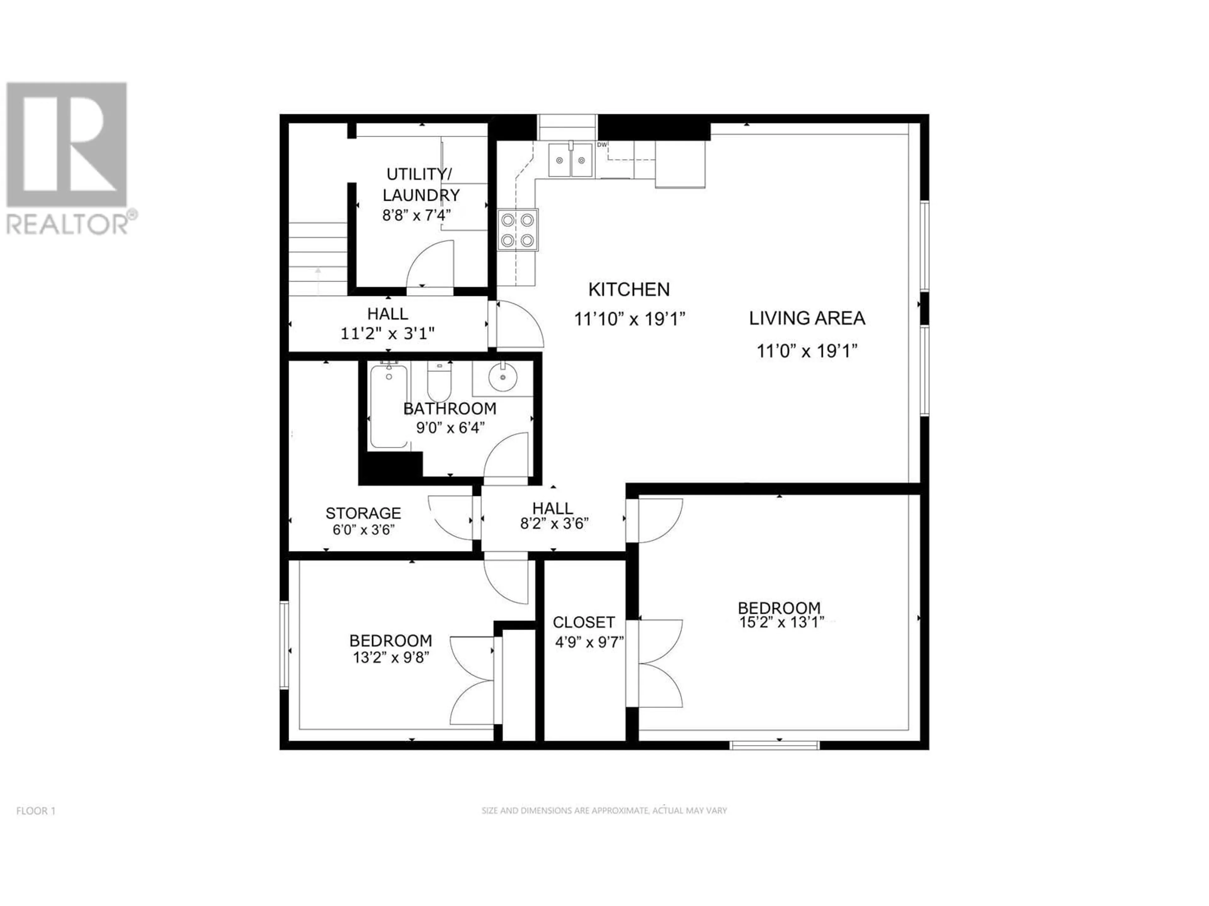 Floor plan for 8332 88 AVENUE, Fort St. John British Columbia V1J0S2