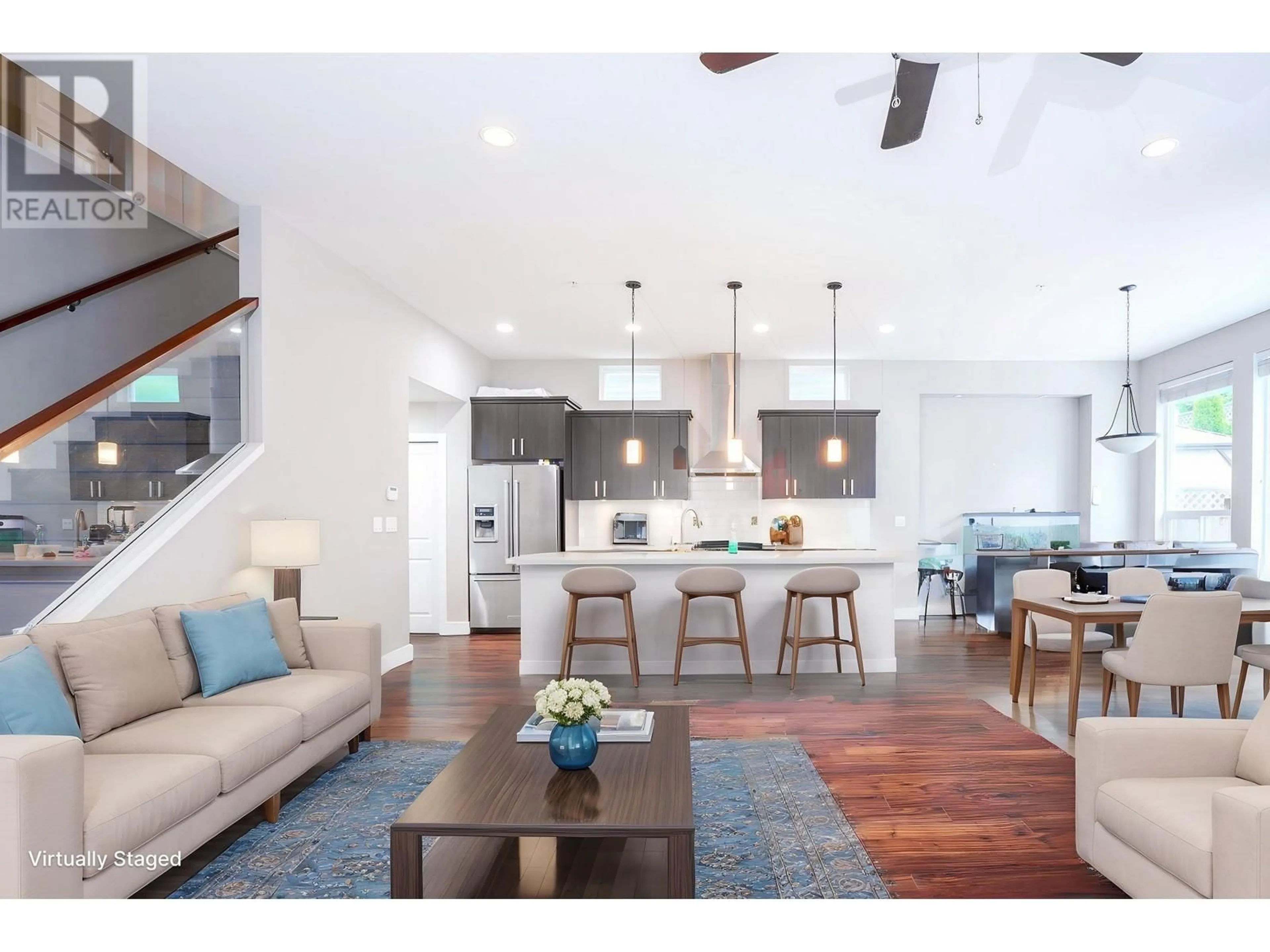 Open concept kitchen, wood/laminate floor for 10480 ROBERTSON STREET, Maple Ridge British Columbia V2W0H8